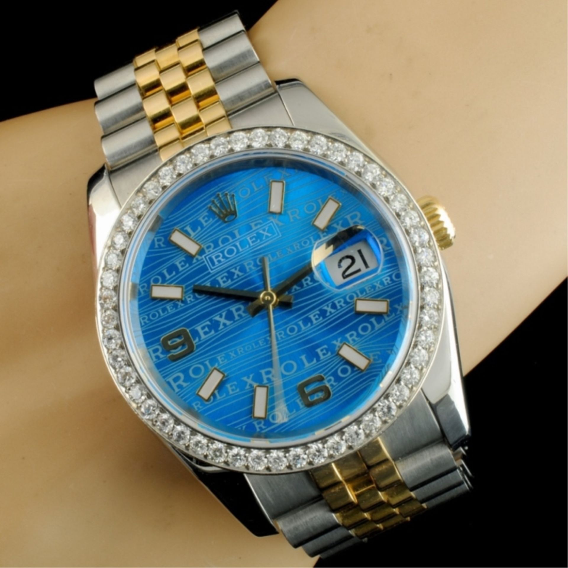 Rolex DateJust 116233 18K YG/SS Diamond 36MM Watch - Image 4 of 7