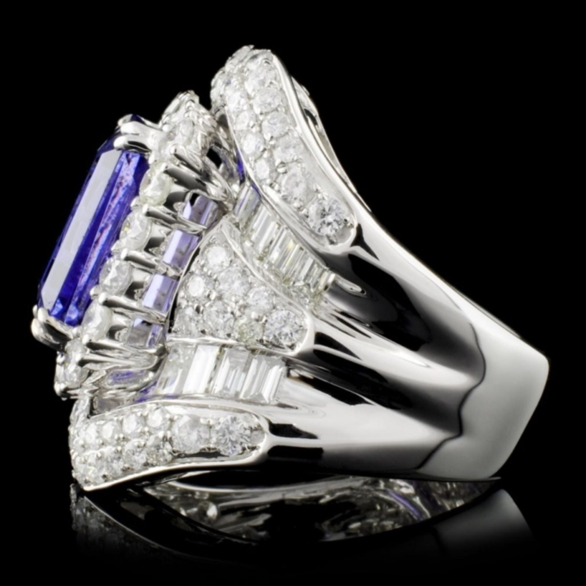 18K White Gold 5.95ct Tanzanite & 3.40ct Diamond R - Image 3 of 4