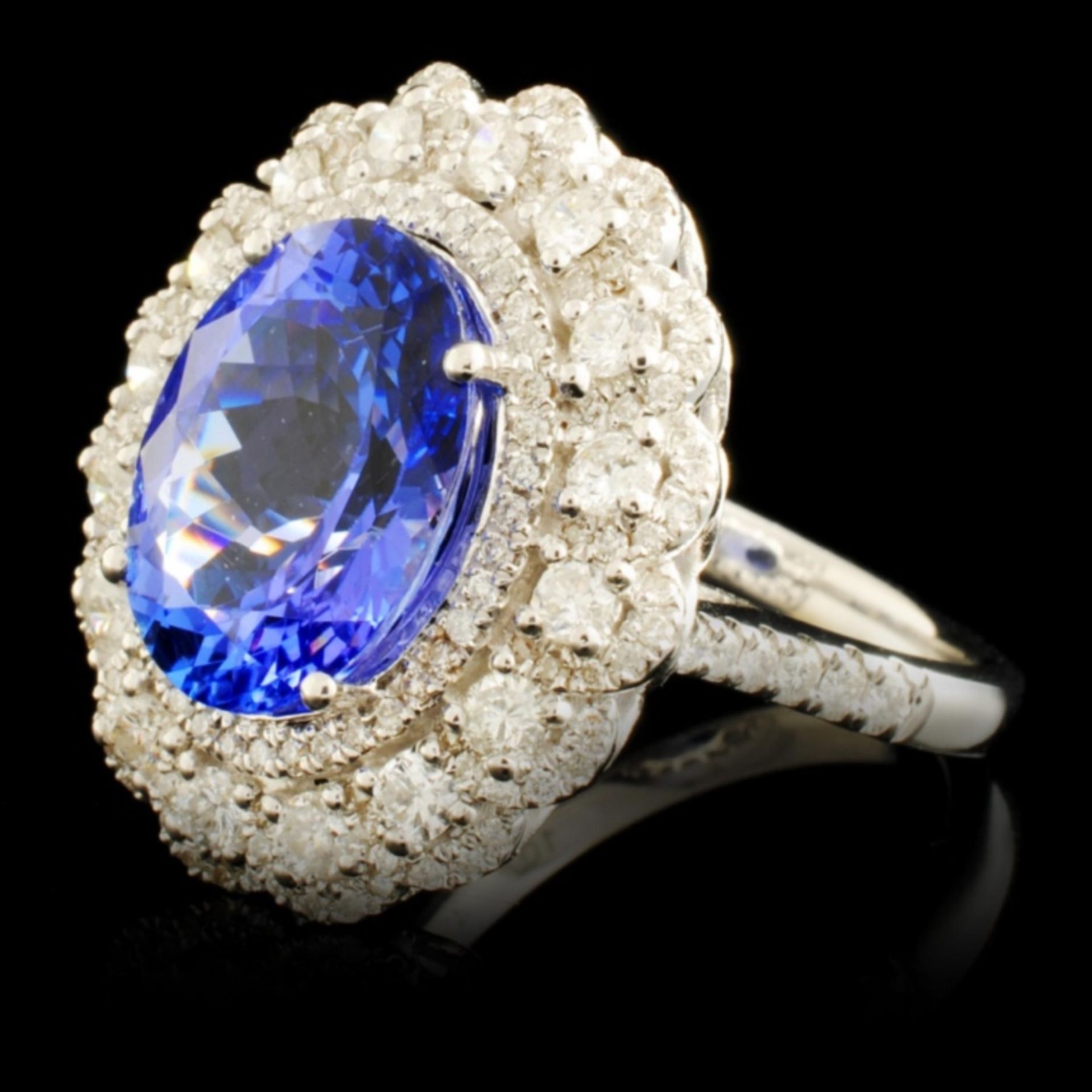 18K Gold 4.92ct Tanzanite & 1.07ctw Diamond Ring - Image 2 of 5