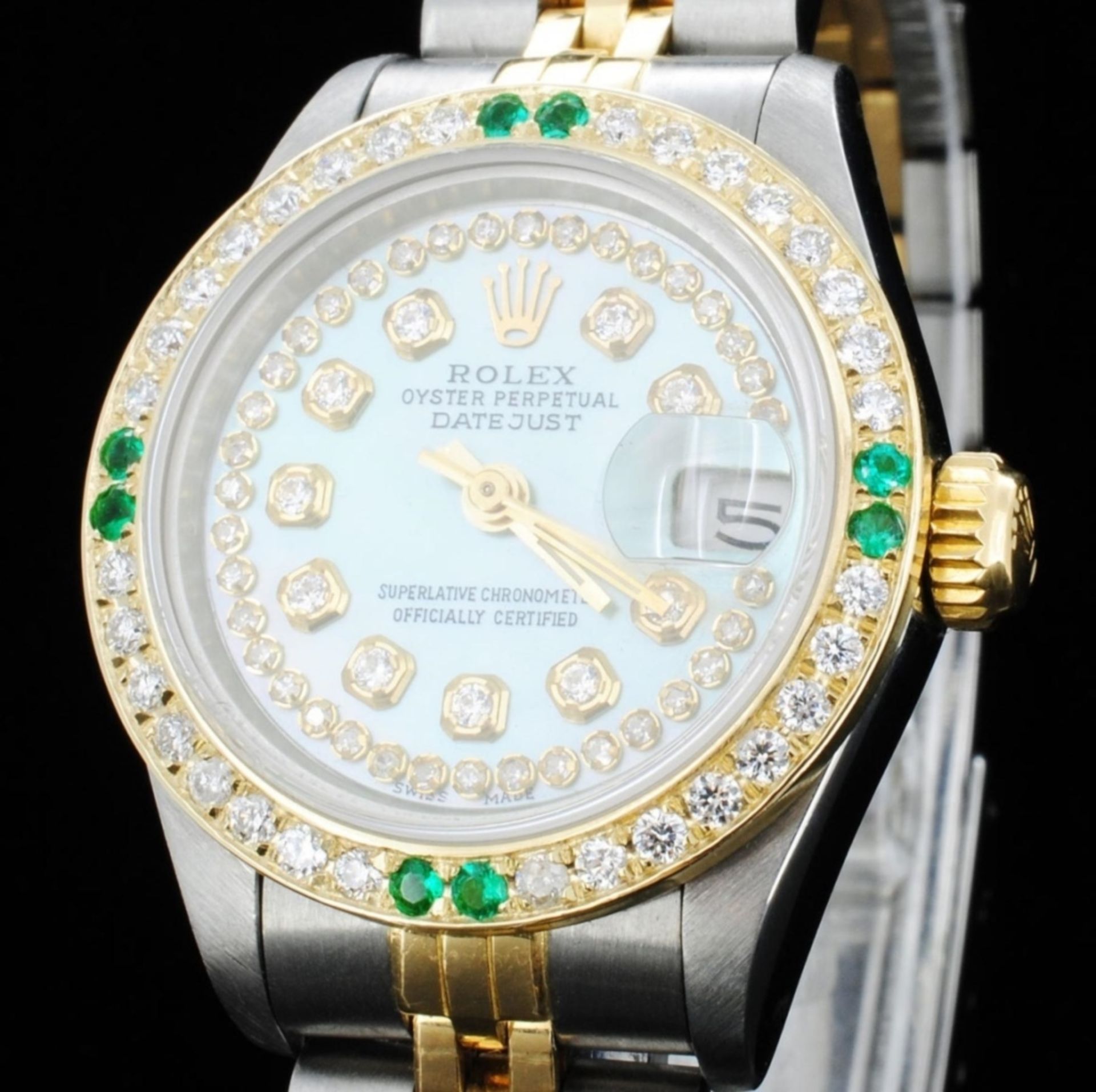 Rolex YG/SS DateJust Diamond Ladies Watch - Image 2 of 6