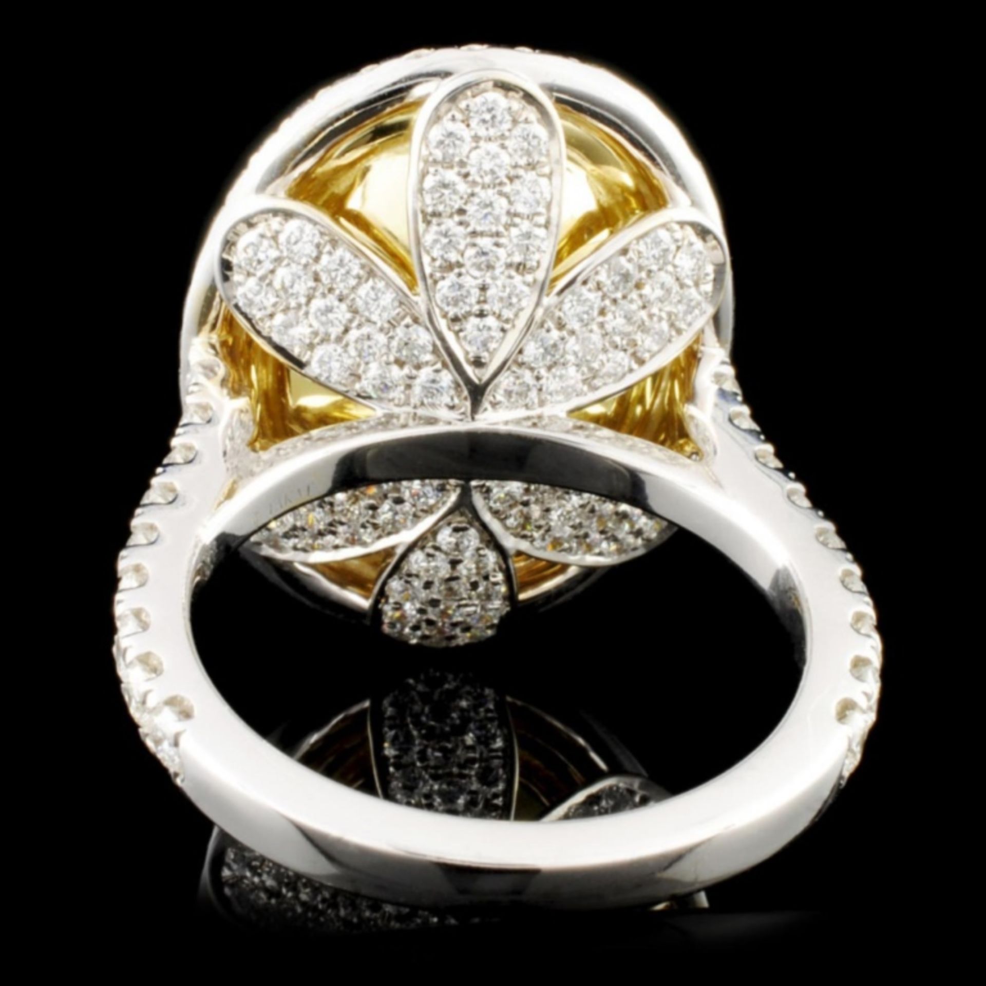 18K White Gold 8.13ctw Fancy Diamond Ring - Image 3 of 6