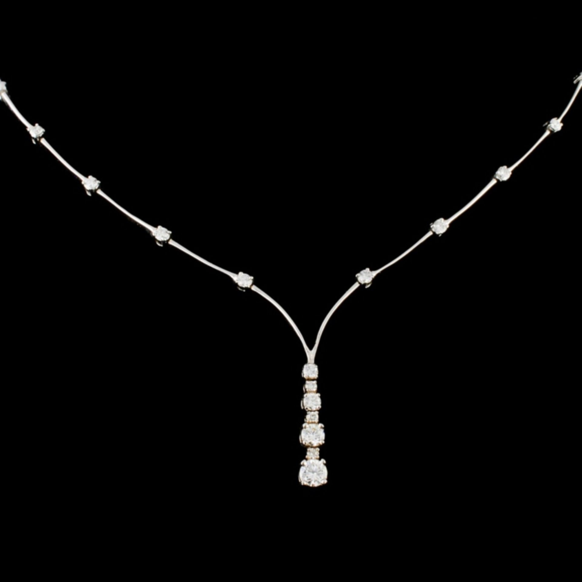 14K Gold 1.40ctw Diamond Necklace - Image 2 of 4