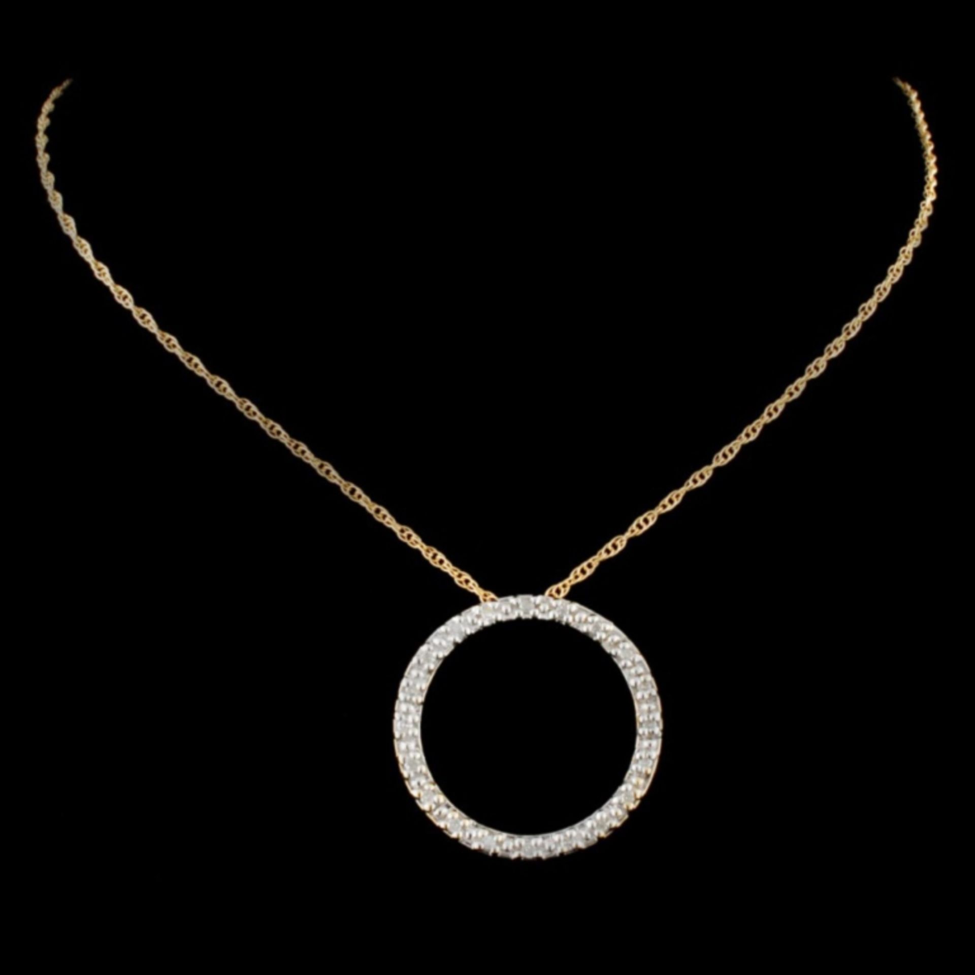 14K Gold 0.37ctw Diamond Pendant - Image 2 of 3