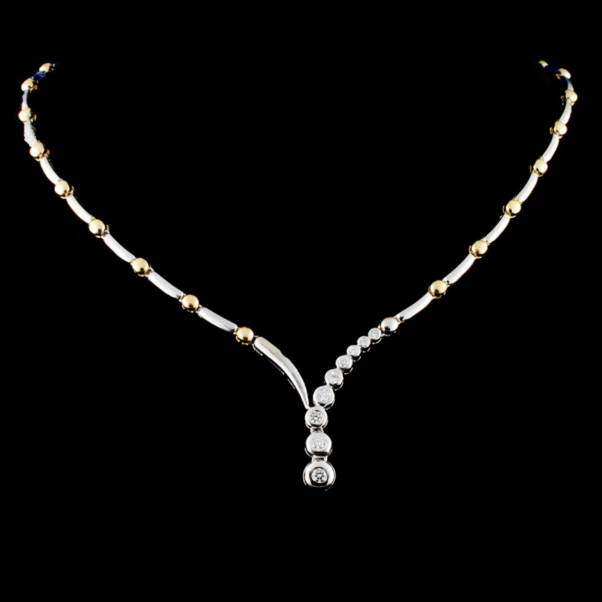 14K Gold 0.46ctw Diamond Necklace - Image 2 of 4