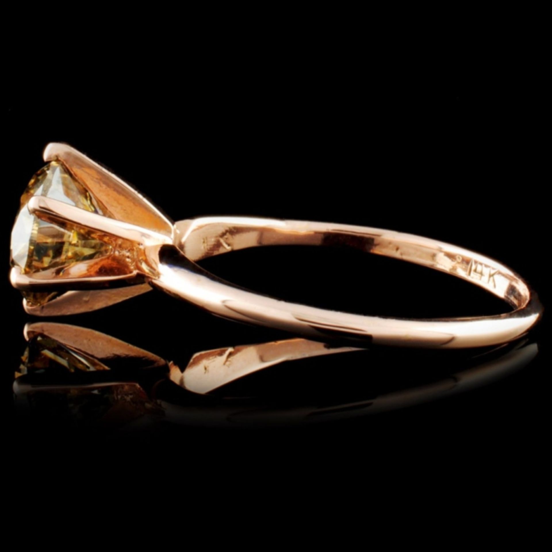 14K Rose Gold 1.70ct Solitaire Diamond Ring - Image 3 of 4