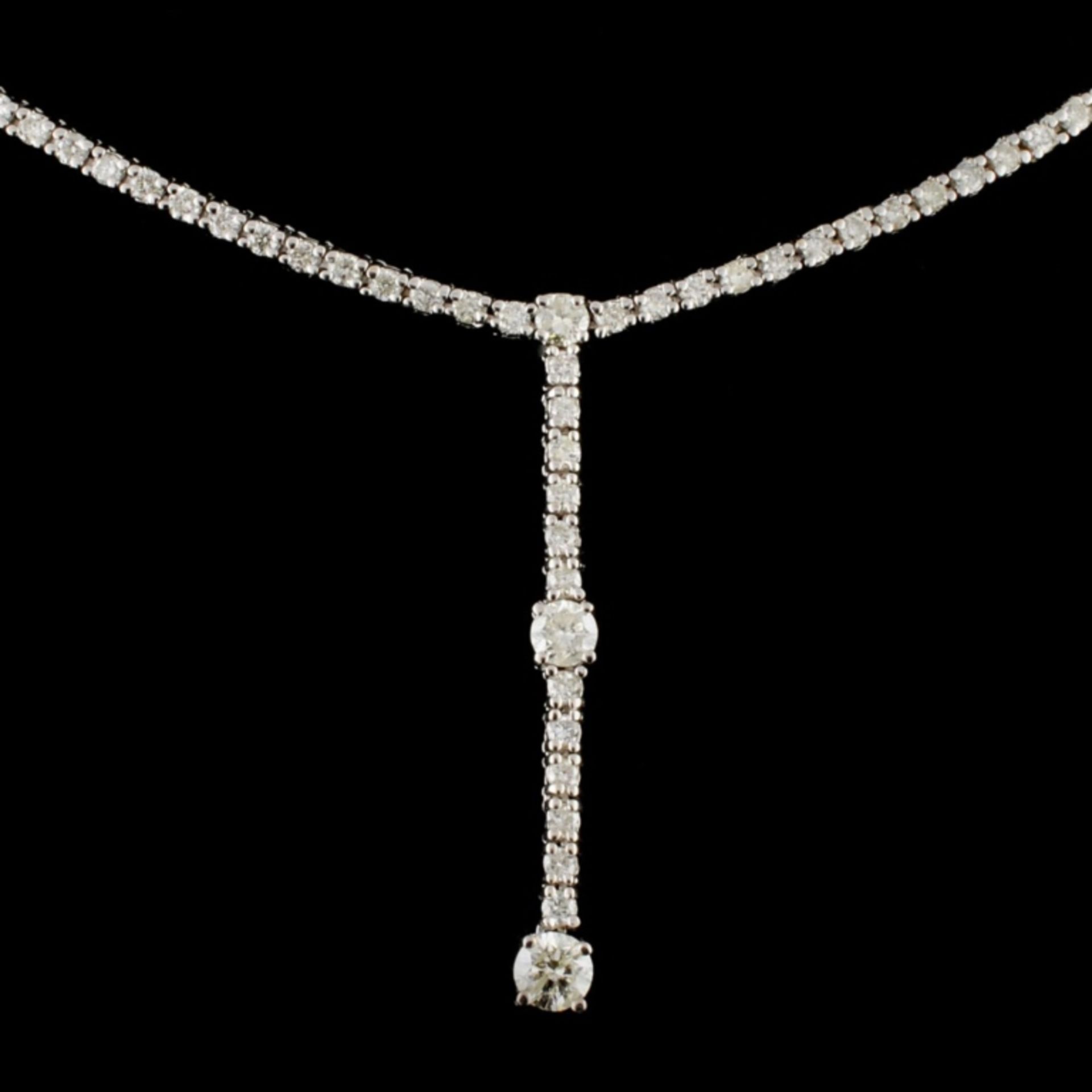 18K Gold 1.40ctw Diamond Necklace - Image 2 of 4