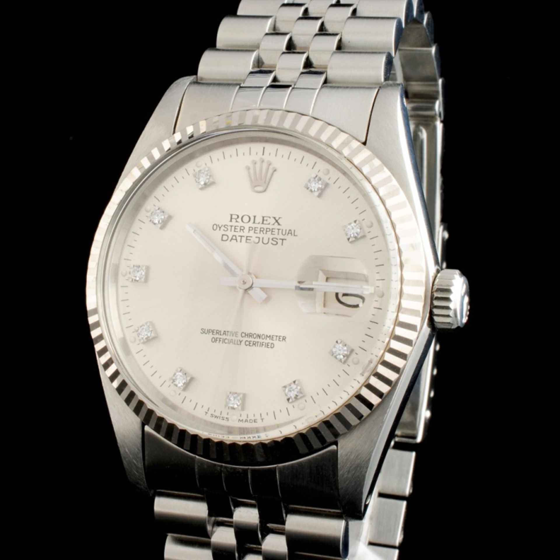 Rolex DateJust 18K/SS Diamond 36mm Wristwatch - Image 3 of 7