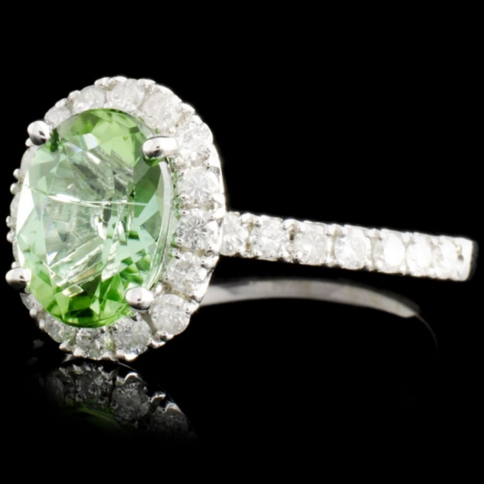 14K Gold 2.00ct Tourmaline & 0.71ctw Diamond Ring - Image 2 of 4