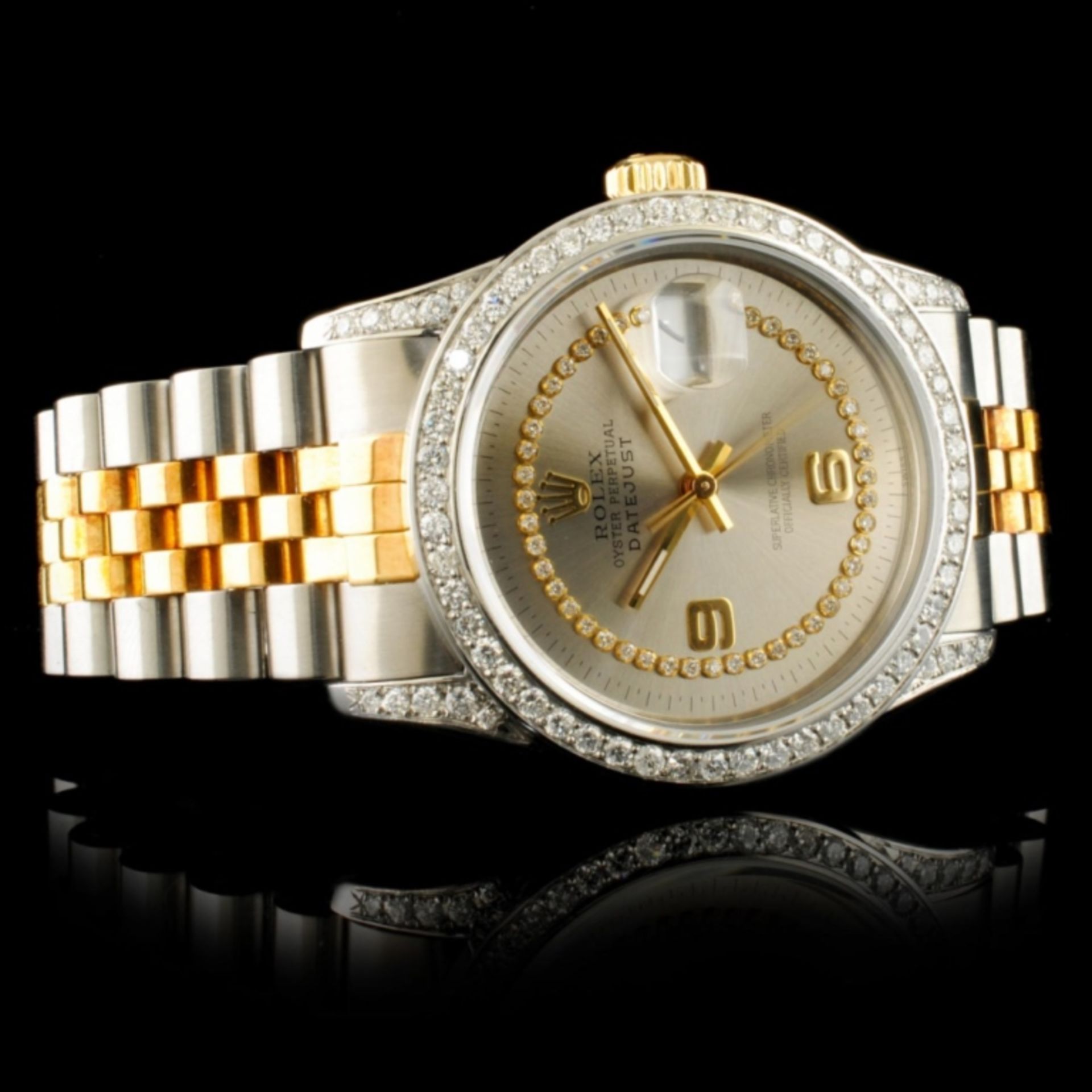 Rolex DateJust 1.50ctw Diamond 36MM Wristwatch - Image 3 of 6