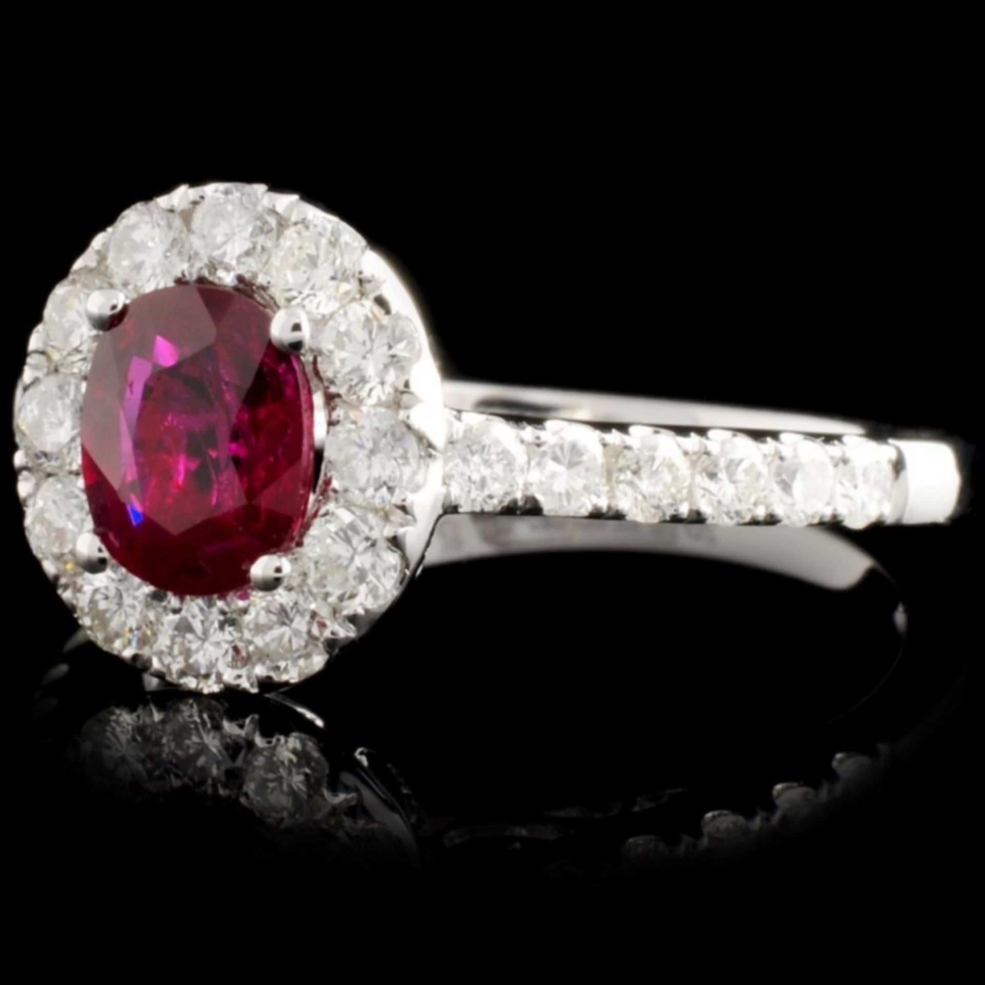 18K Gold 1.02ct Ruby & 0.75ct Diamond Ring - Image 2 of 4