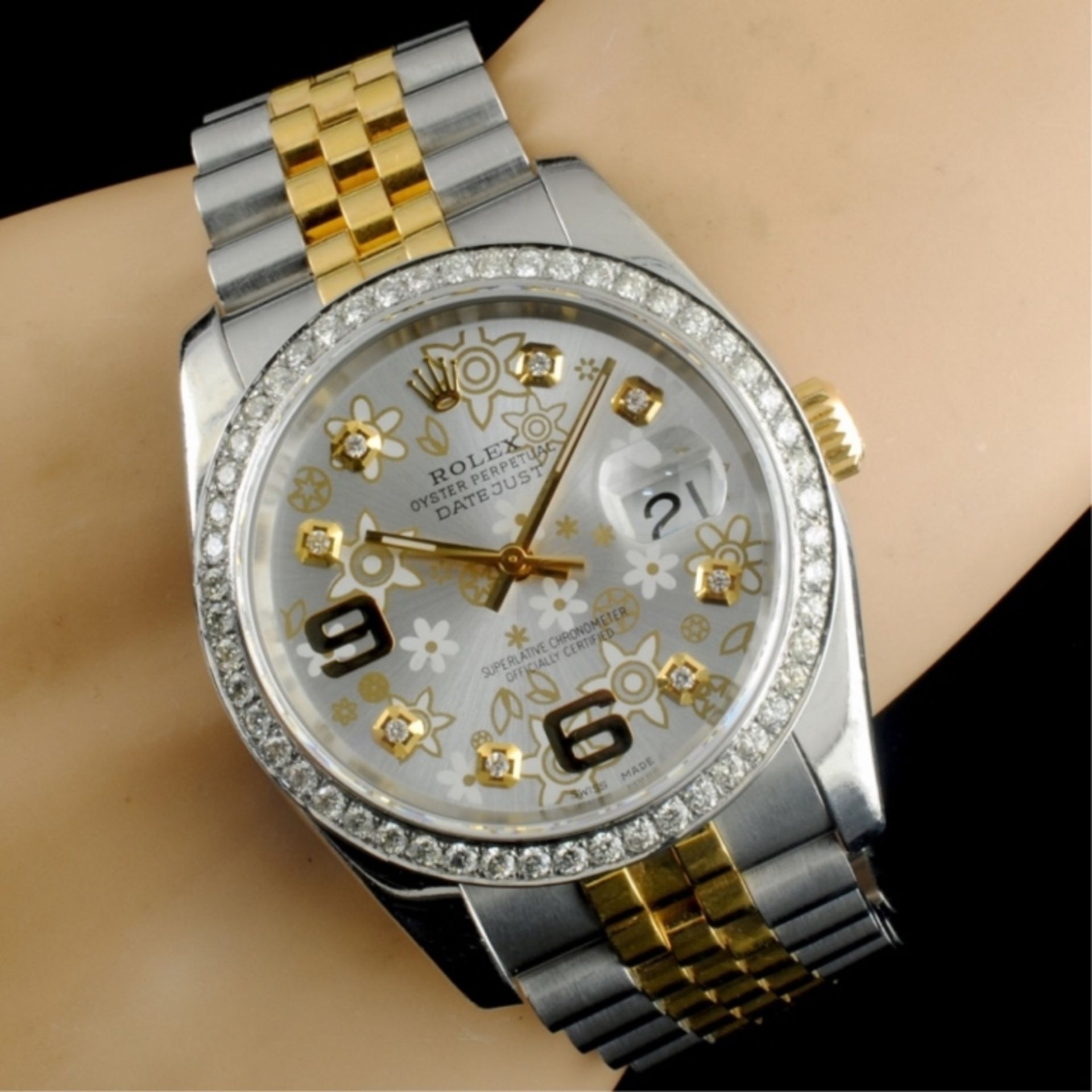 Rolex DateJust 116233 18K YG/SS Diamond 36MM Watch - Image 6 of 7