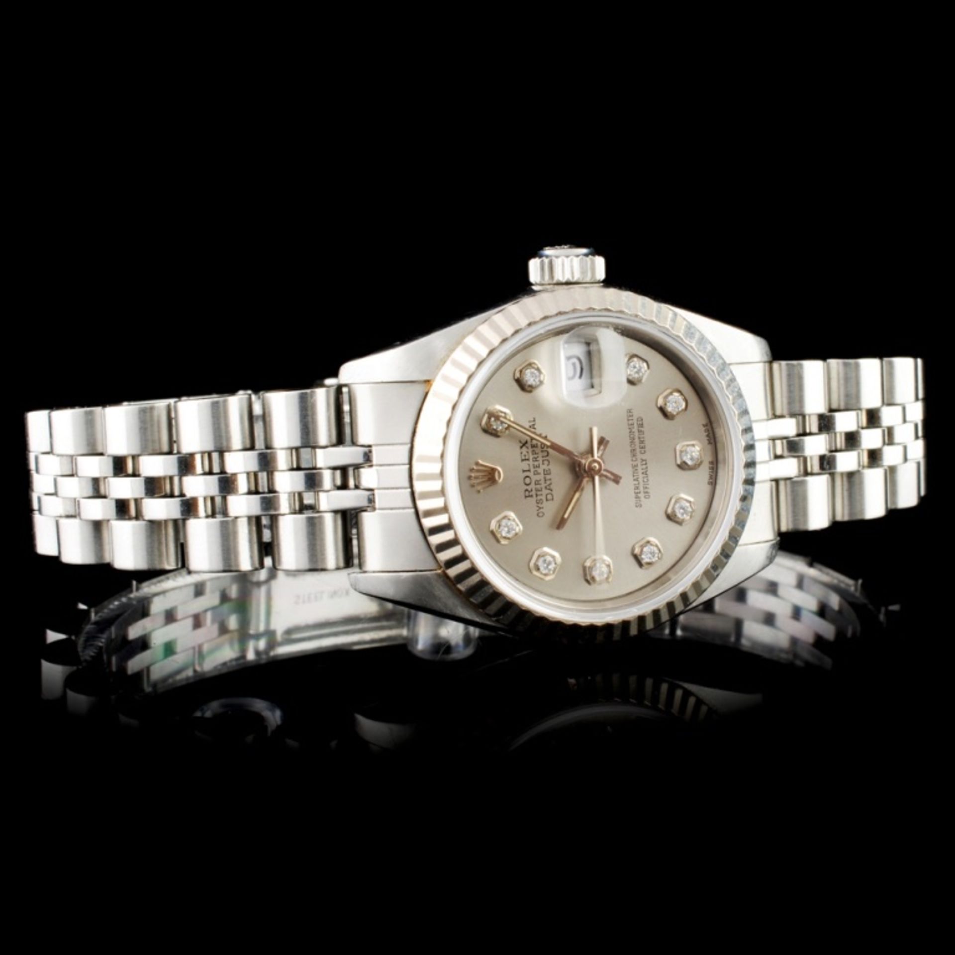 Rolex DateJust 18K & SS Ladies Wristwatch - Image 2 of 6