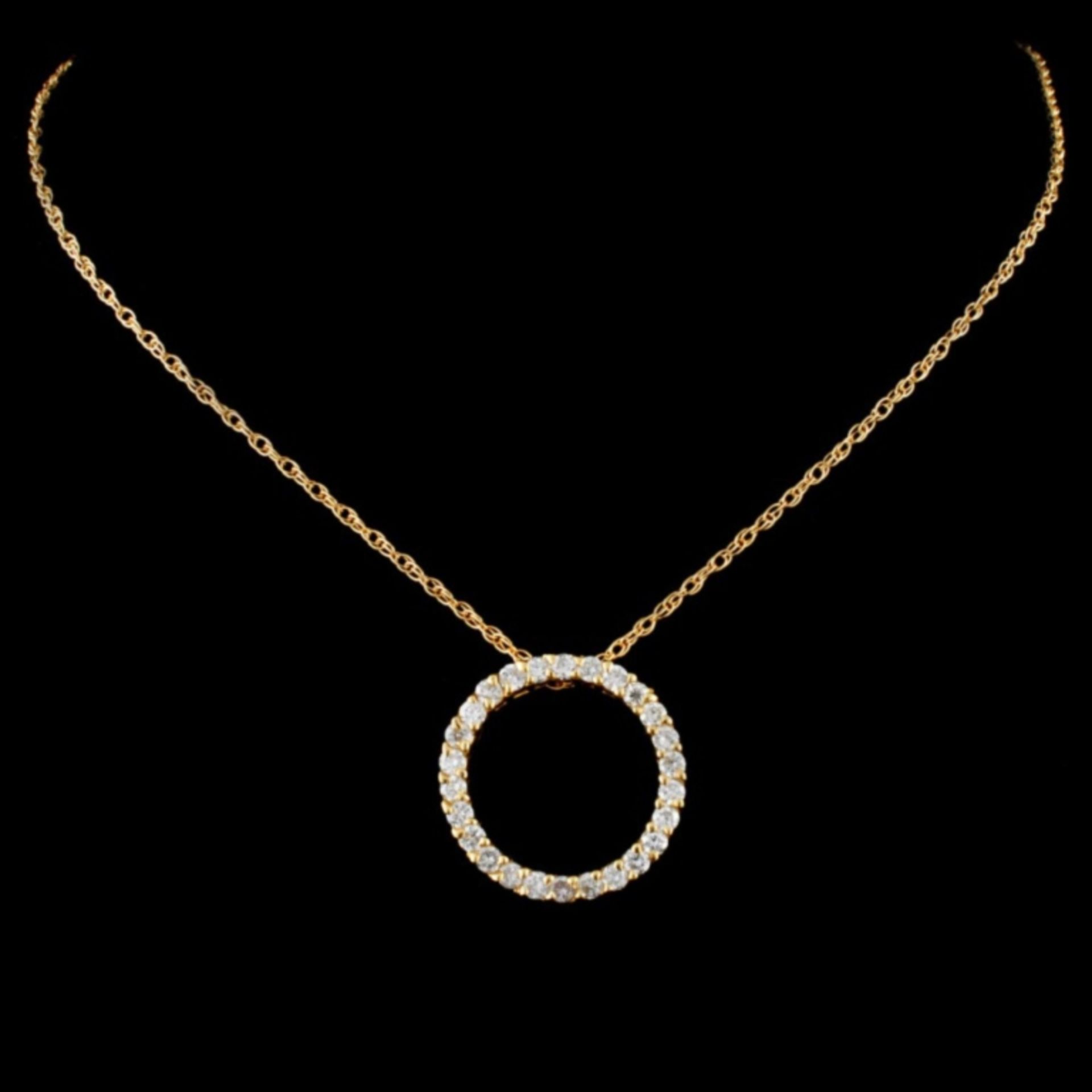 14K Gold 0.73ctw Diamond Pendant - Image 2 of 3