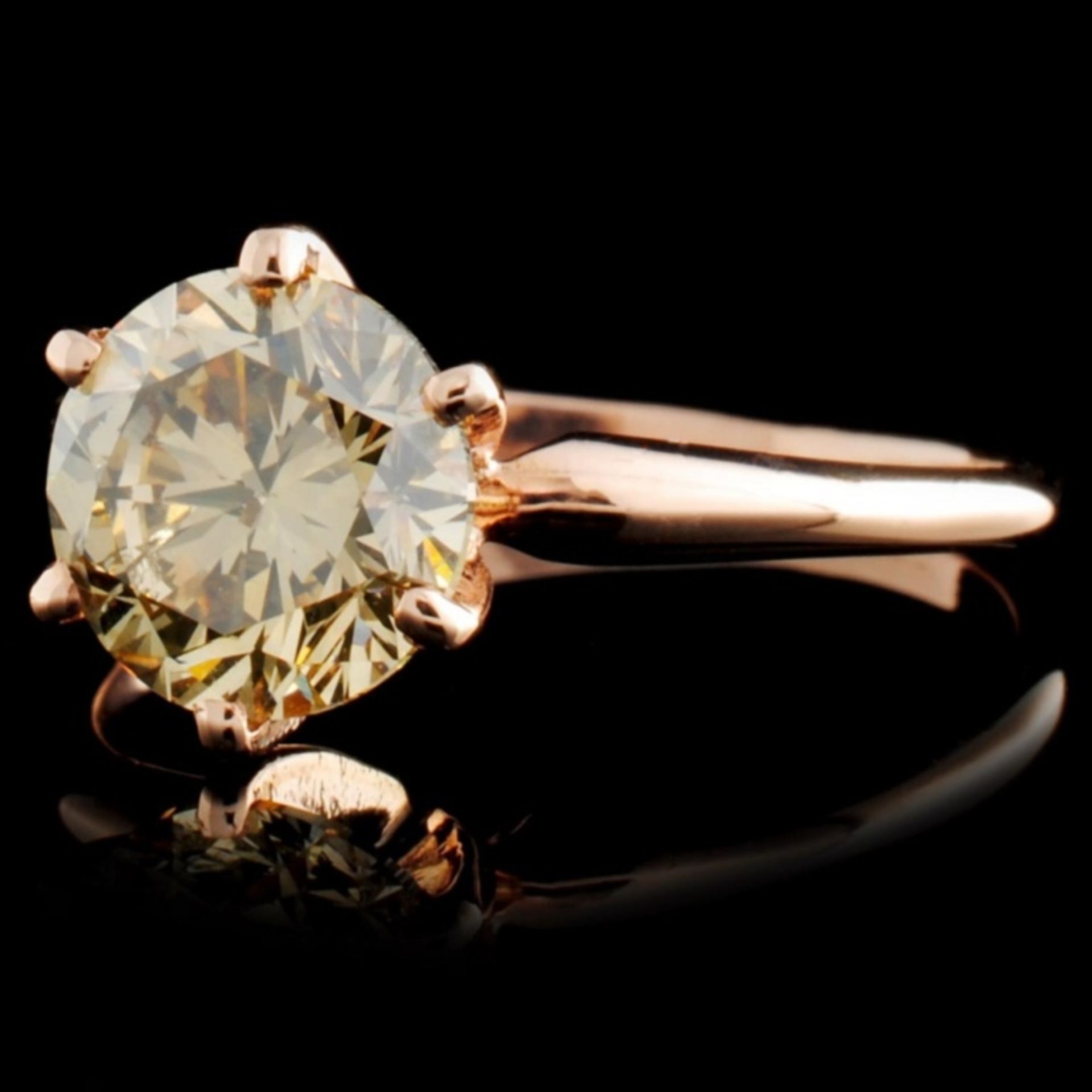 14K Rose Gold 1.70ct Solitaire Diamond Ring - Image 2 of 4