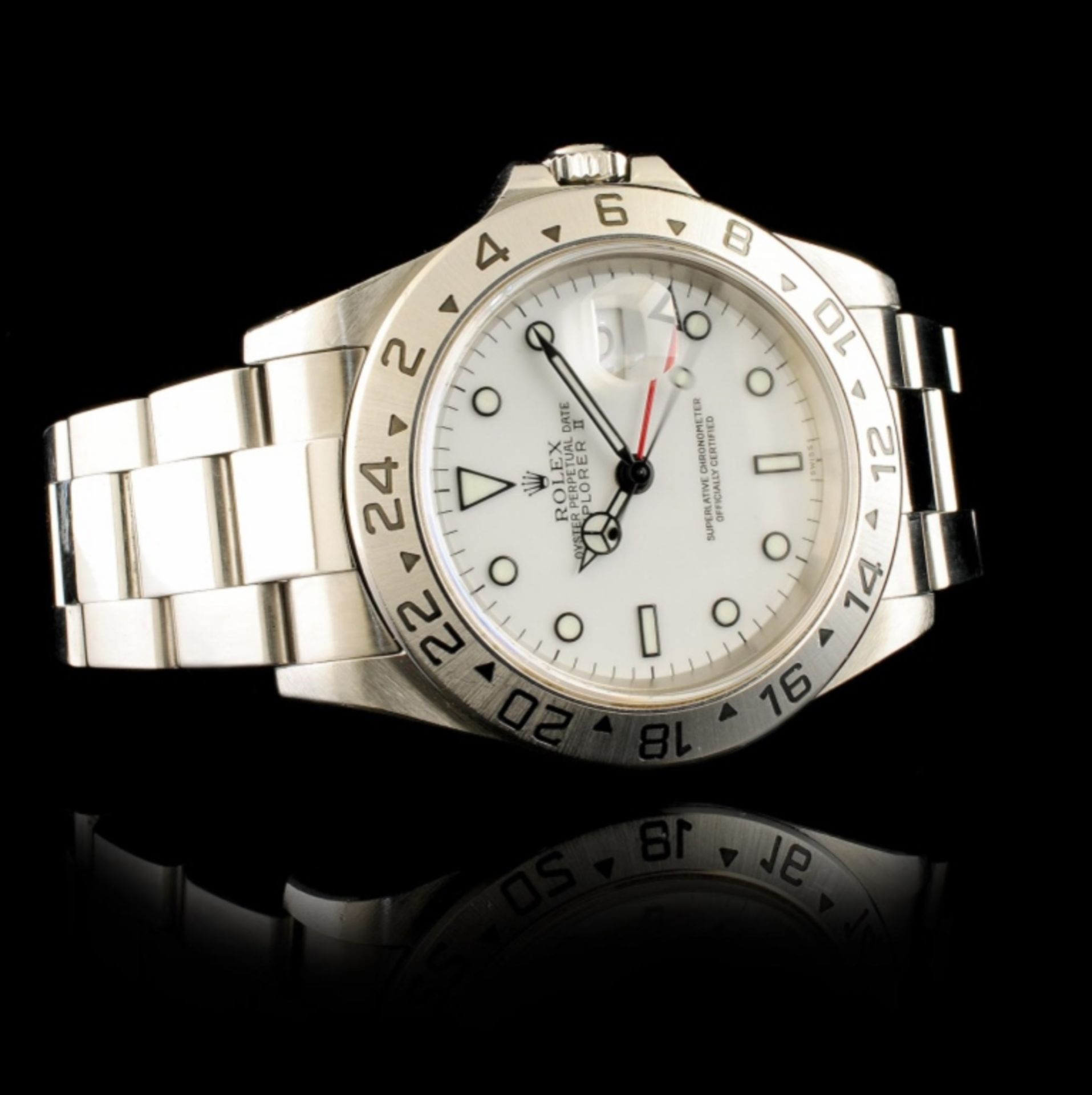 Rolex Explorer II Polar White SS 40MM Wristwatch - Image 3 of 5