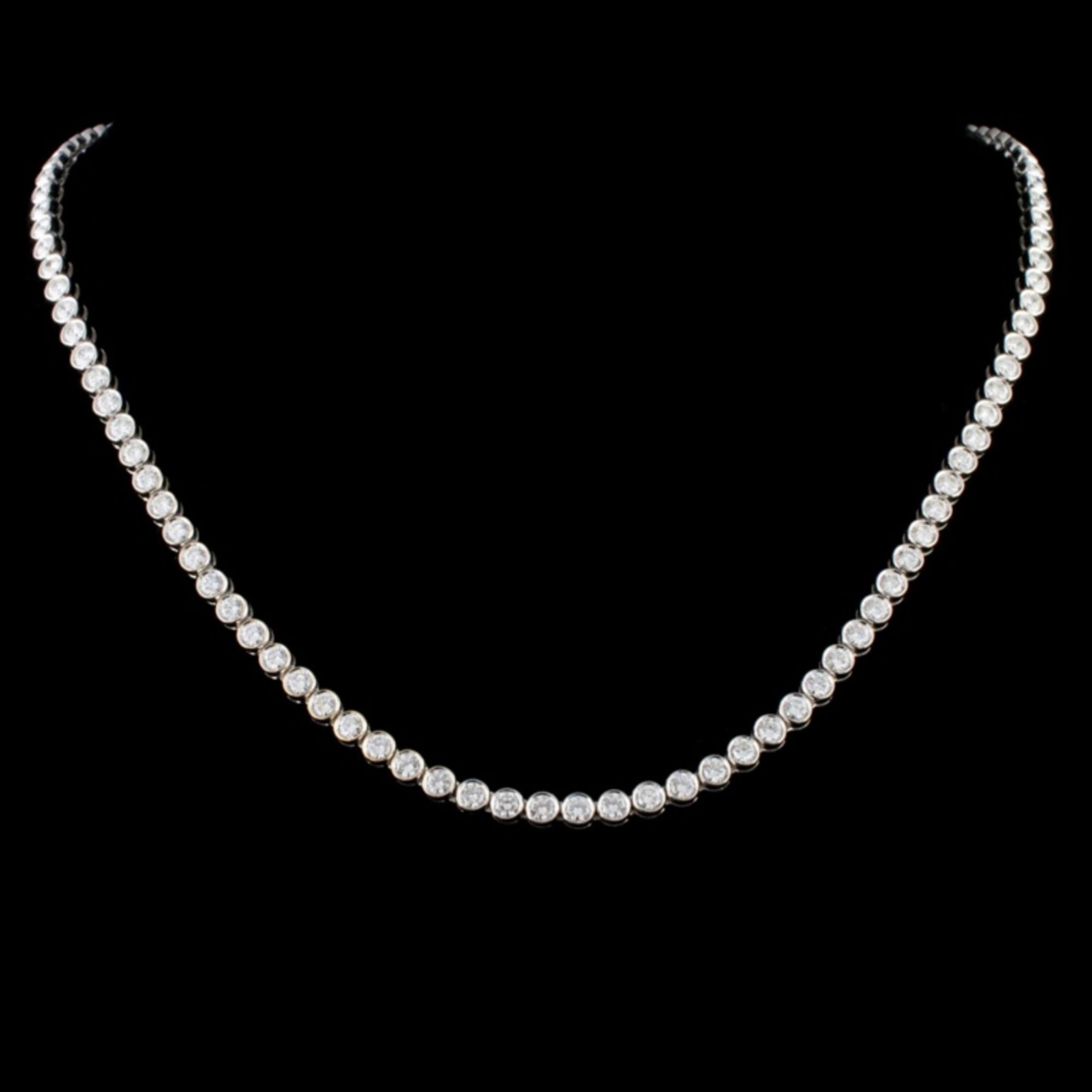 18K Gold 9.20ctw Diamond Necklace