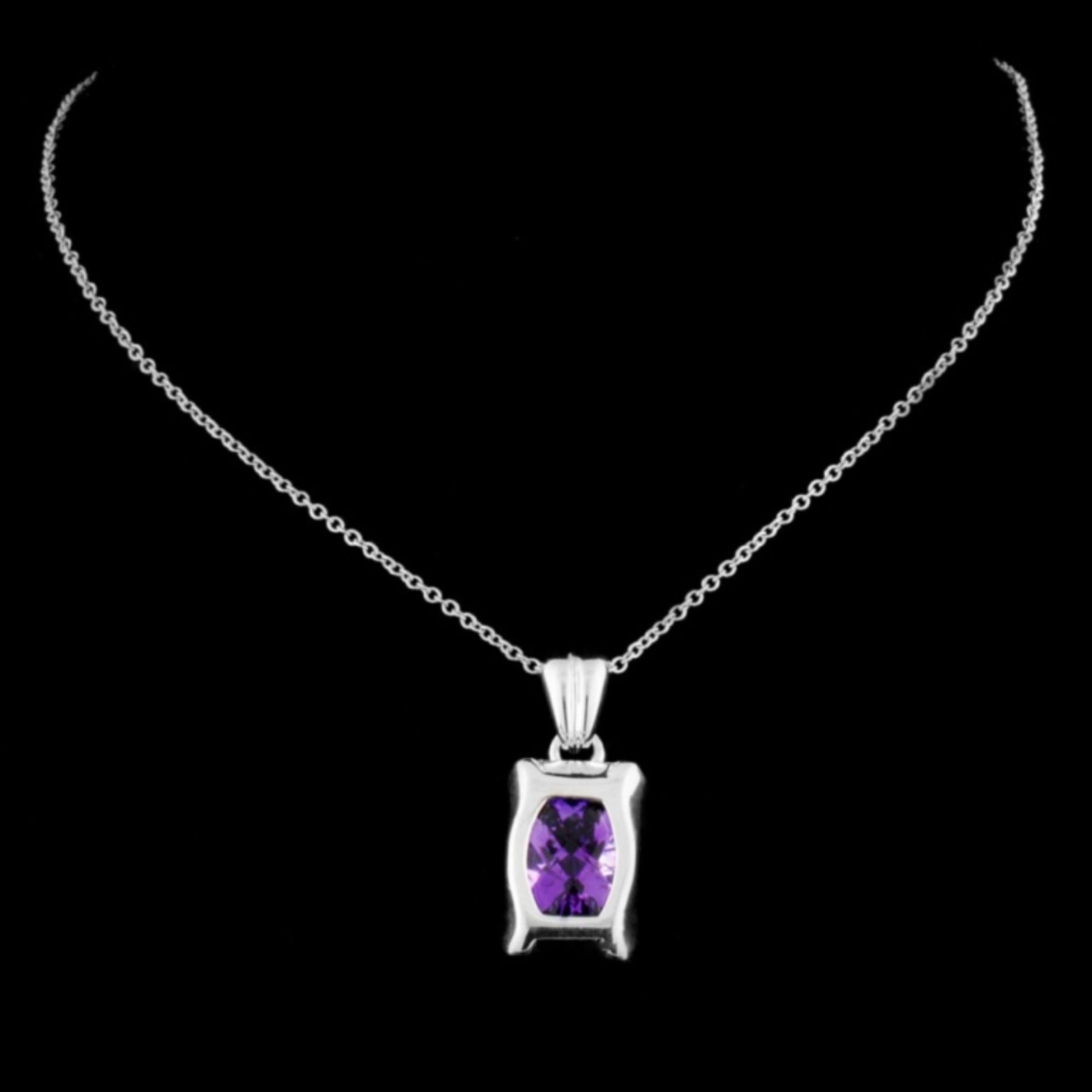 14K Gold 2.80ct Amethyst Pendant - Image 2 of 2