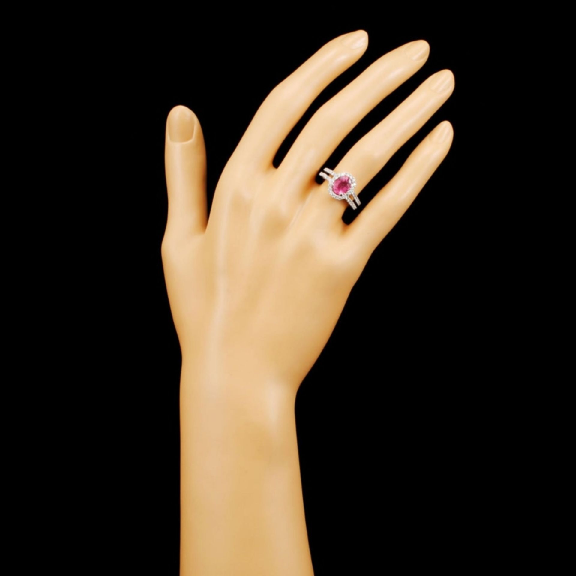 18K Gold 1.31ctw Sapphire & 0.54ctw Diamond Ring - Image 4 of 5