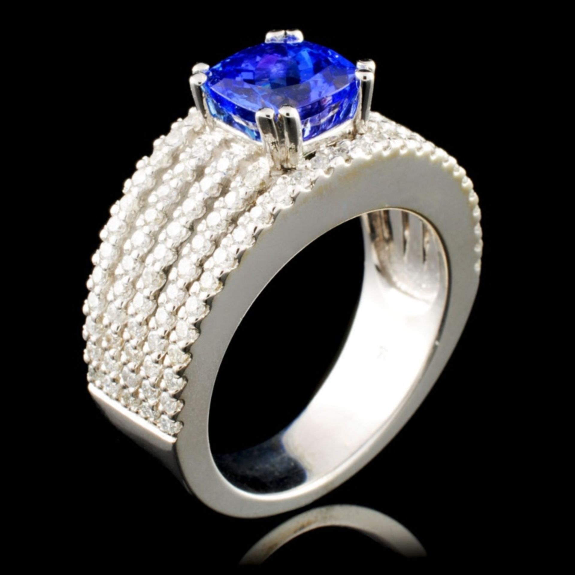 14K Gold 2.51ctw Tanzanite & 1.32ctw Diamond Ring - Image 3 of 4