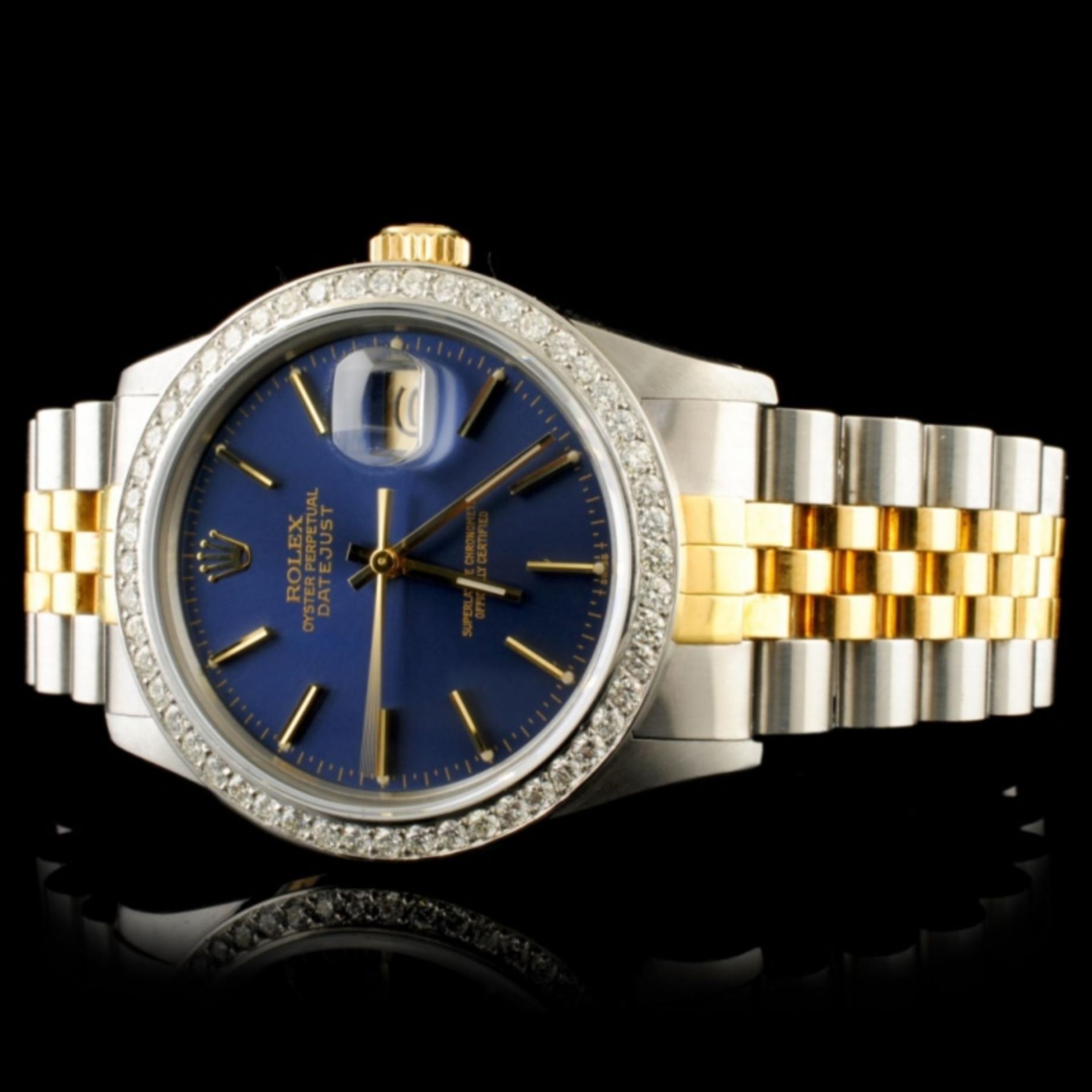 Rolex DateJust 18K YG/SS 1.35ct Diamond 36MM Watch - Image 2 of 5