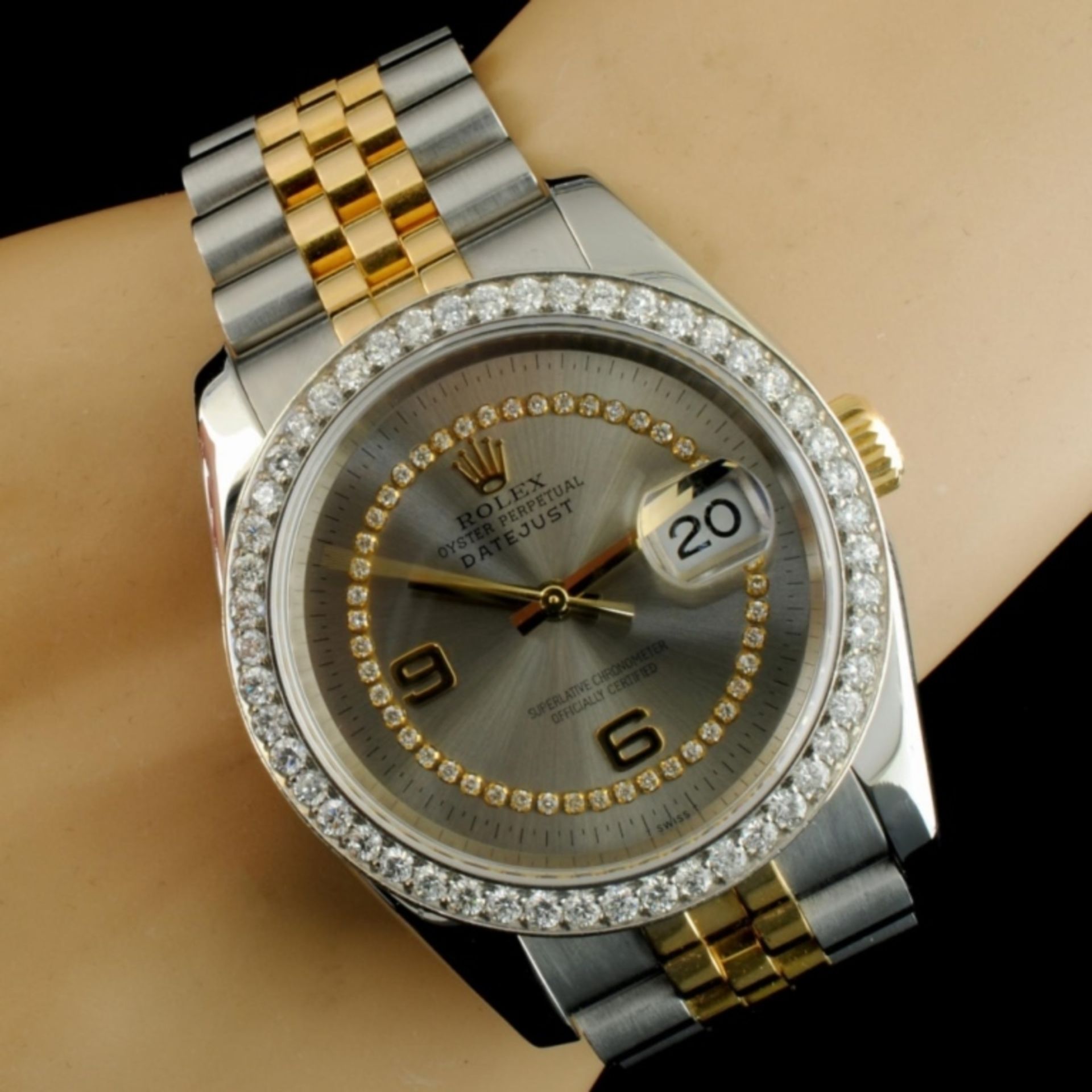 Rolex DateJust 116233 18K YG/SS Diamond 36MM Watch - Image 4 of 7