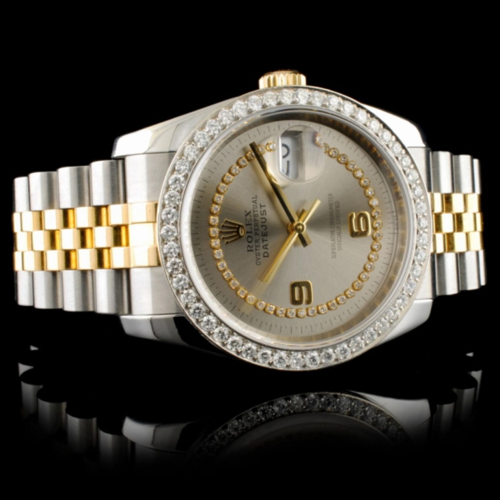 Rolex DateJust 116233 18K YG/SS Diamond 36MM Watch - Image 3 of 7