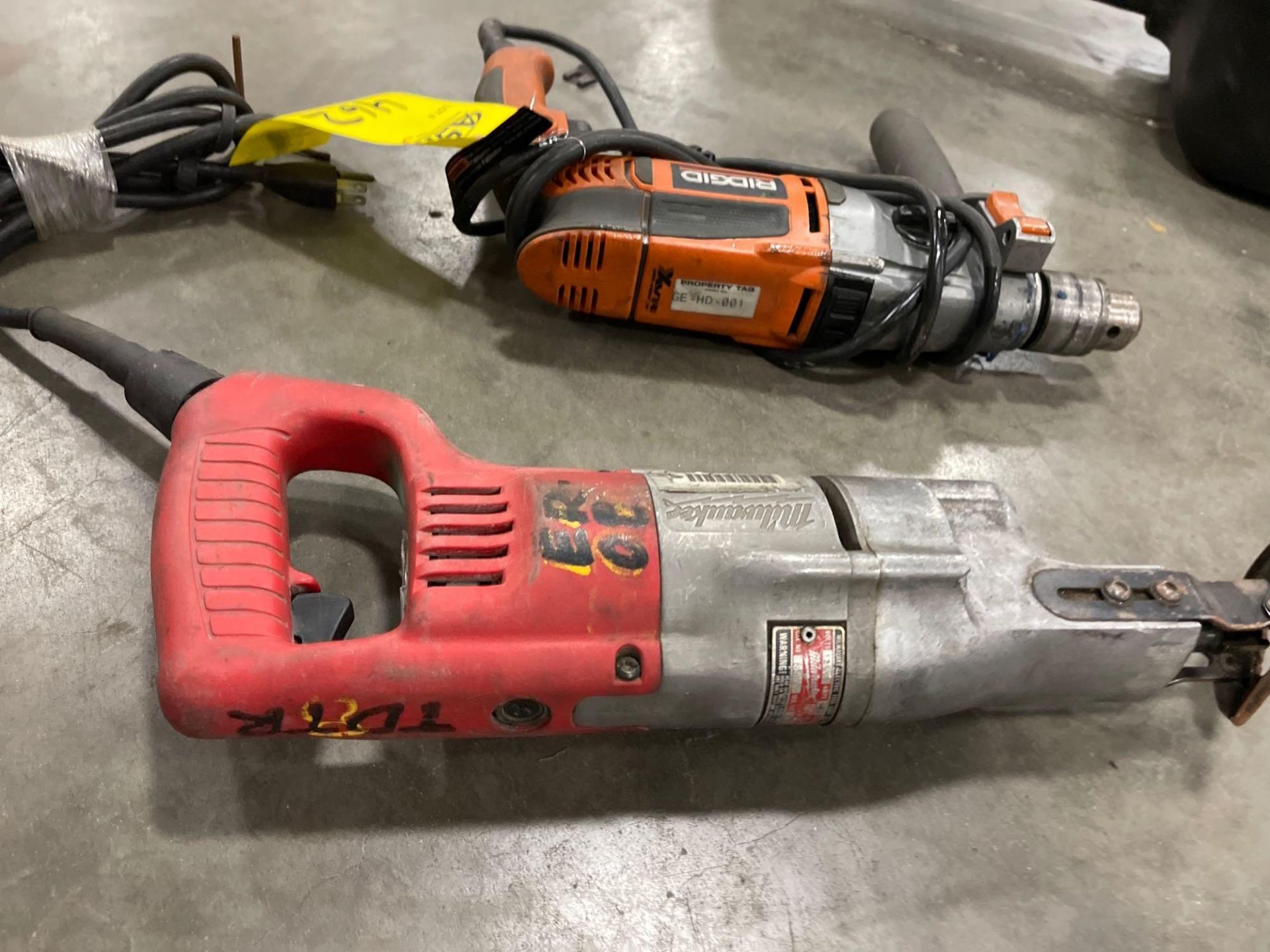 MILWAUKEE RECIPROCAL SAW, RIDGID 1/2” HEAVY DUTY DRILL - Image 2 of 2