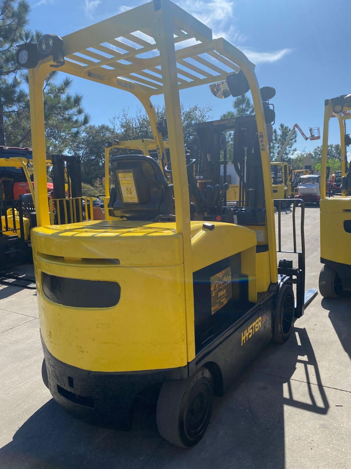 2014 HYSTER E80XN ELECTRIC FORKLIFT, 8,000 LB CAPACITY, TILT, SIDE SHIFT, 36V - Image 5 of 8