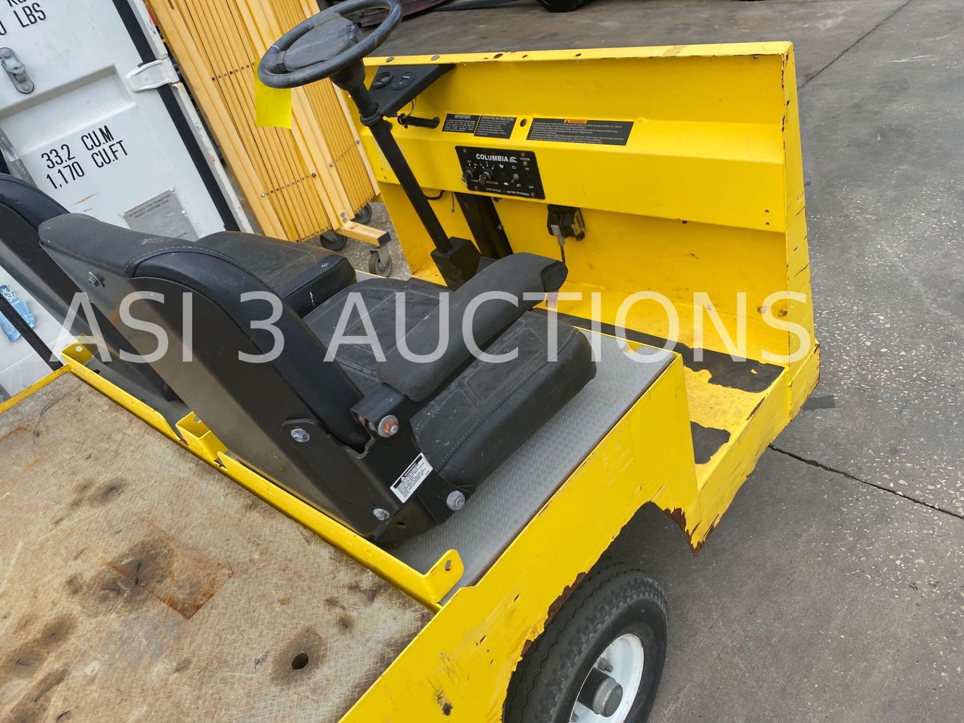 2015 COLUMBIA ELECTRIC SHOP CART WITH FLAT BED, RUNS AND DRIVES, 355 HOURS SHOWING ( 5346 ) - Image 4 of 5