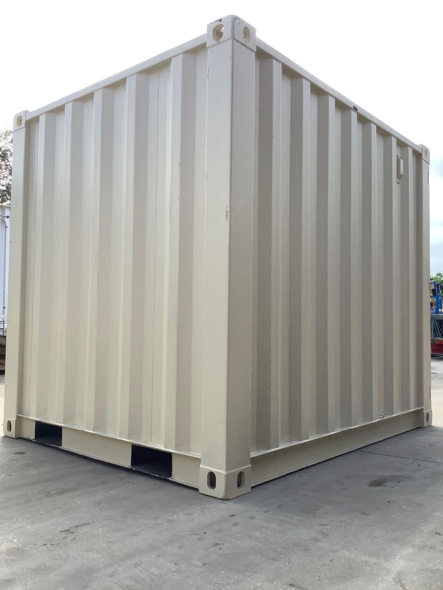 UNUSED 7' OFFICE / STORAGE CONTAINER, FORK PACKETS WITH SIDE DOOR ENTRANCE & SIDE WINDOW - Image 4 of 9