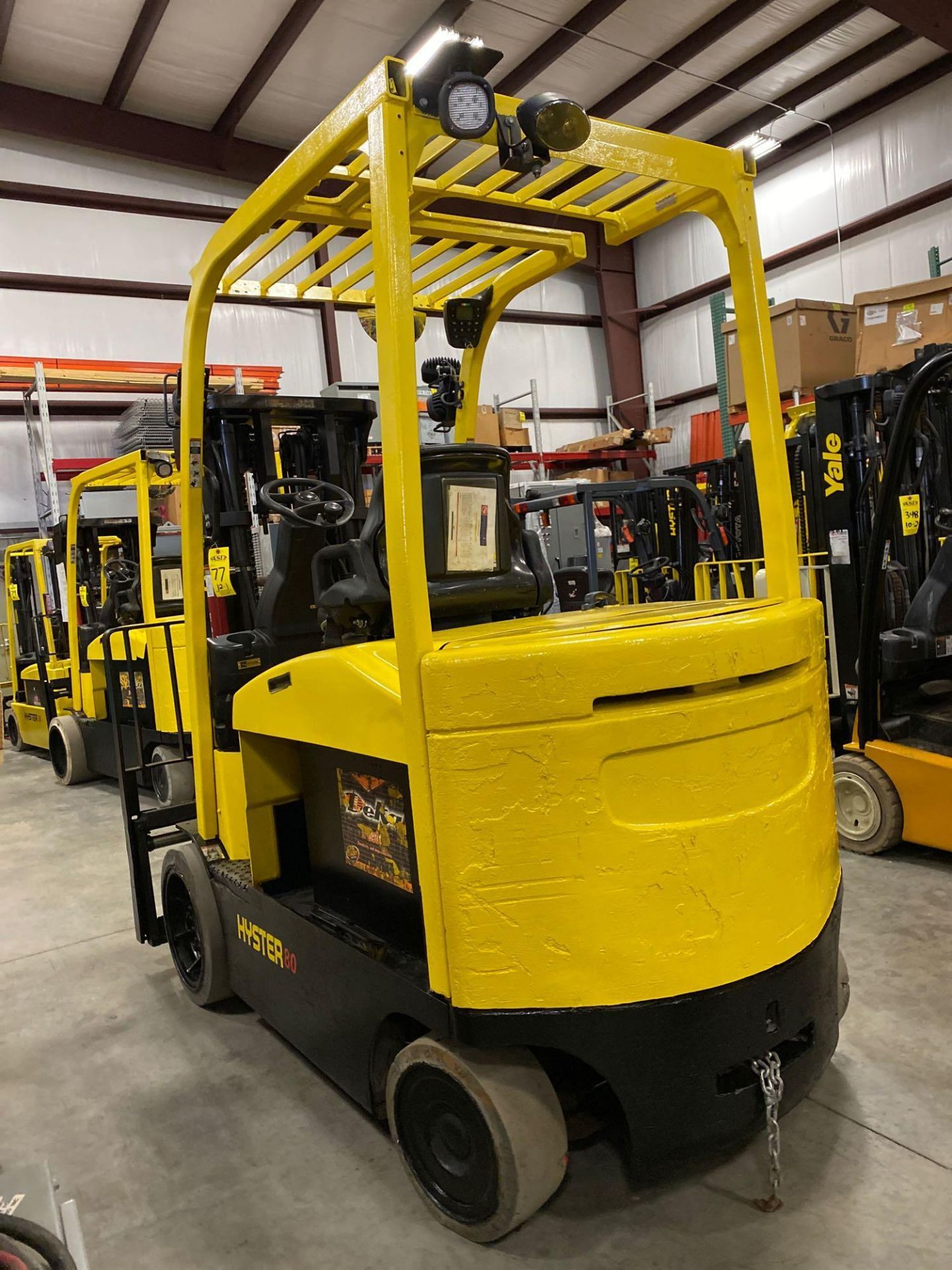 2014 HYSTER E80XN ELECTRIC FORKLIFT, 8,000 LB CAPACITY, 120.1" HEIGHT CAP, TILT, SIDE SHIFT, 36V - Image 5 of 8