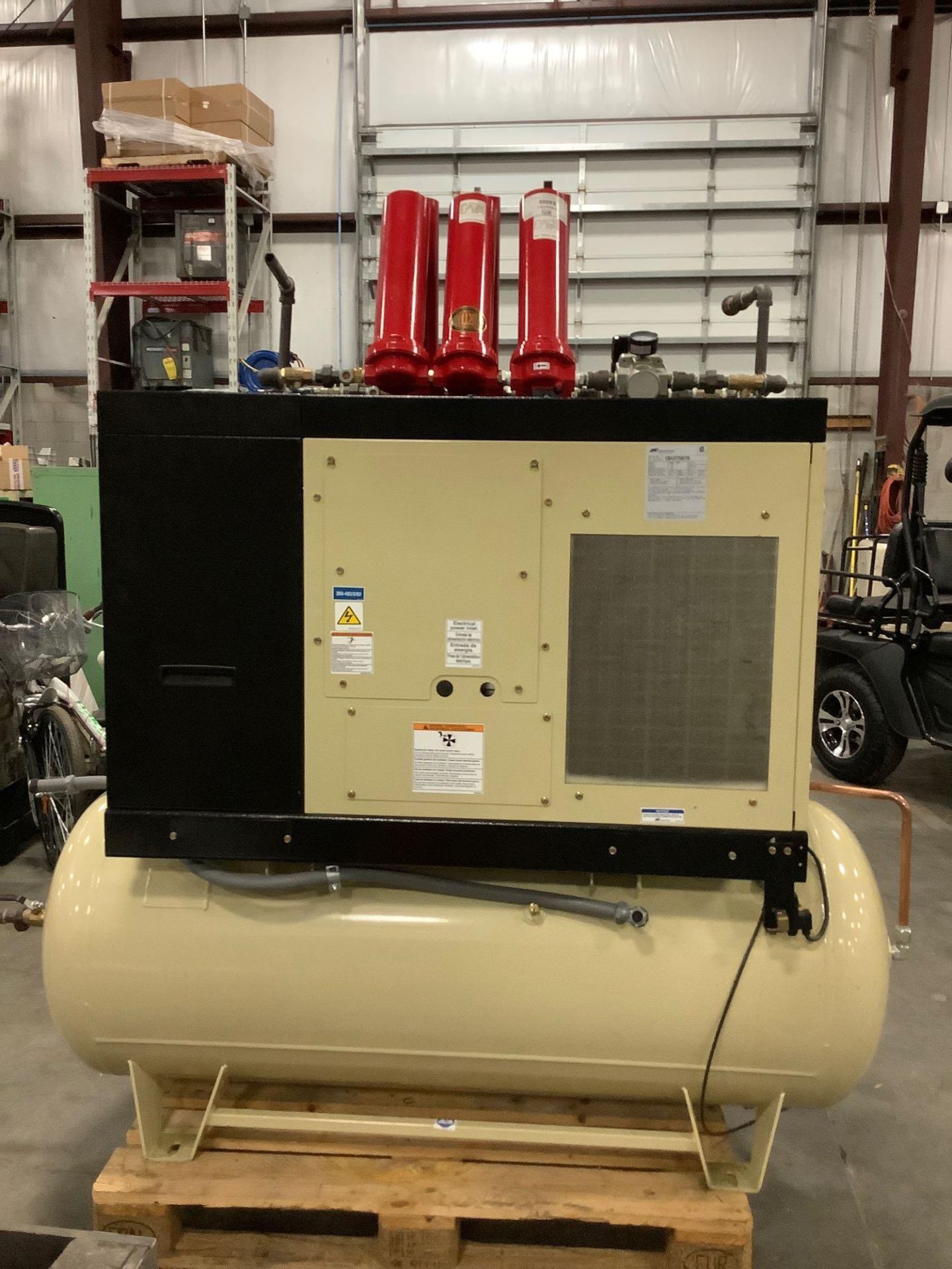 INGERSOLL RAND AIR COMPRESSOR MODEL IRN15H-CC-115-H, APPROX HRS SHOWING 360; FILTERS INCLUDED RUNS A - Image 5 of 8