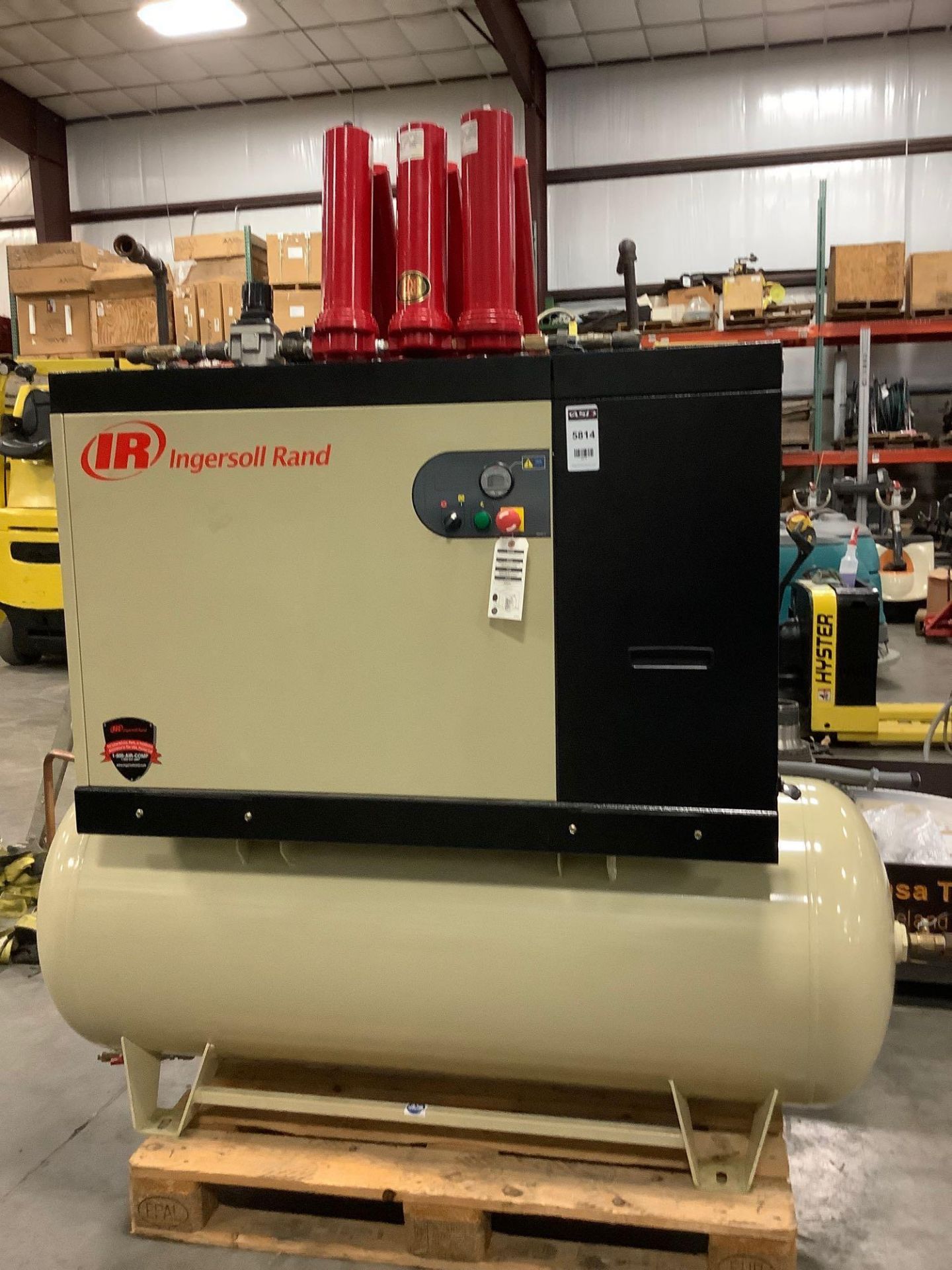 INGERSOLL RAND AIR COMPRESSOR MODEL IRN15H-CC-115-H, APPROX HRS SHOWING 360; FILTERS INCLUDED RUNS A - Image 2 of 8