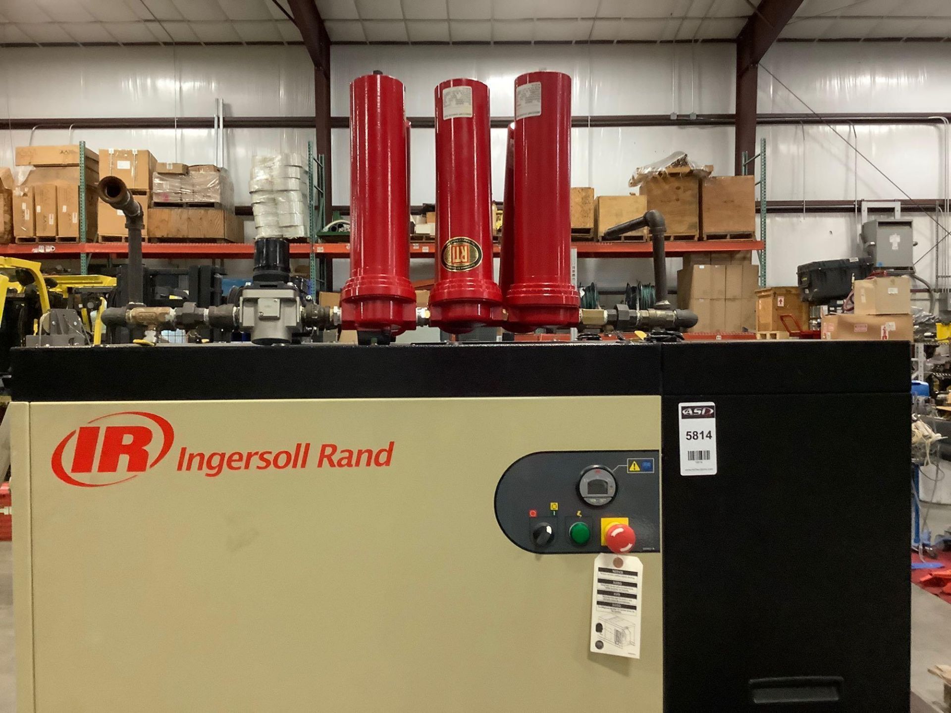 INGERSOLL RAND AIR COMPRESSOR MODEL IRN15H-CC-115-H, APPROX HRS SHOWING 360; FILTERS INCLUDED RUNS A - Image 8 of 8