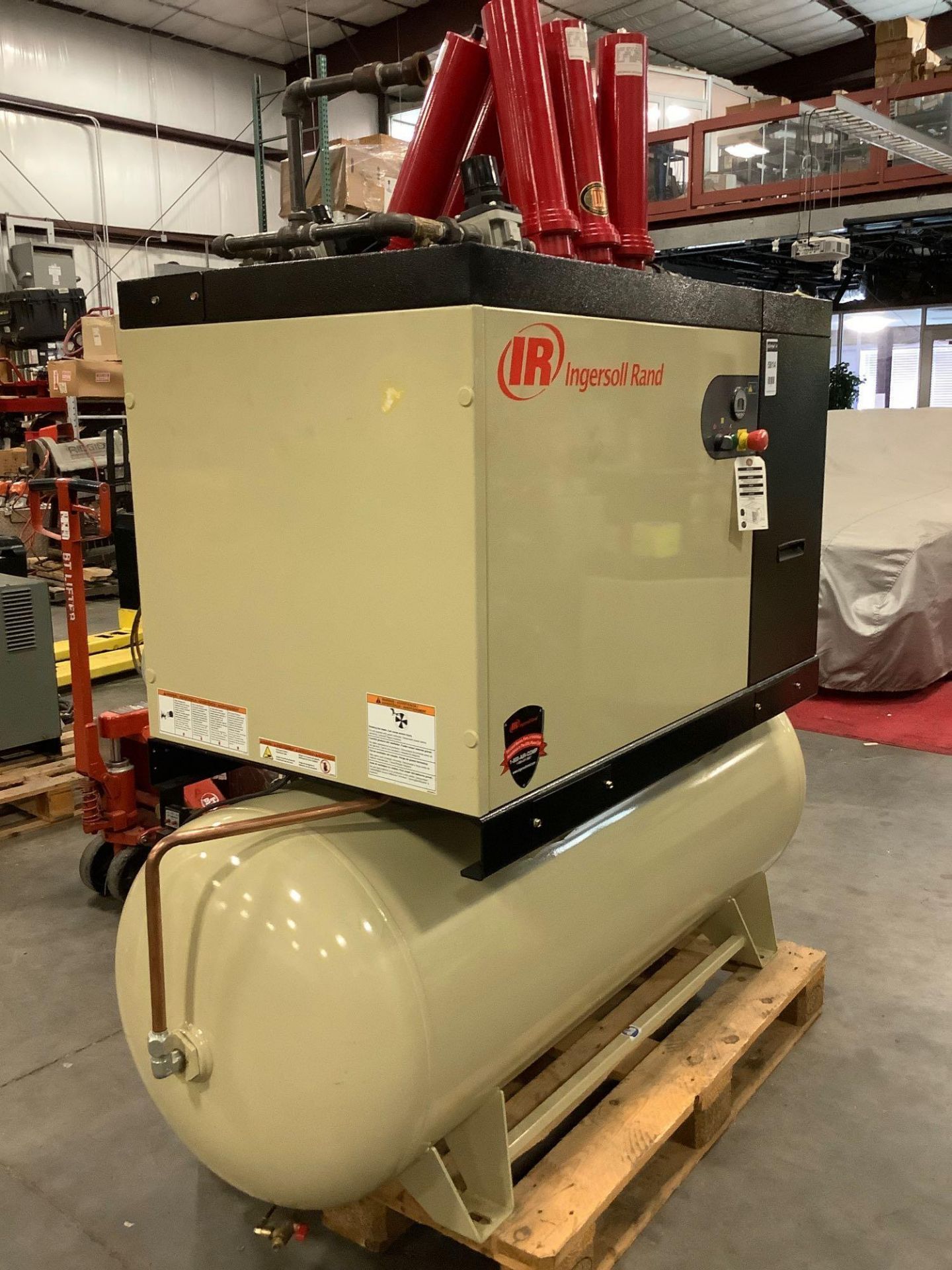 INGERSOLL RAND AIR COMPRESSOR MODEL IRN15H-CC-115-H, APPROX HRS SHOWING 360; FILTERS INCLUDED RUNS A - Image 4 of 8