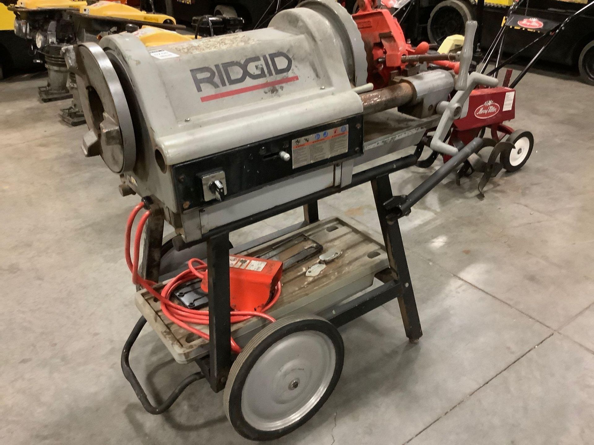 2018 ELECTRIC RIDGID PIPE THREADER MODEL 1224 WITH STAND, APPROX 120 VOLTS,APPROX AMP 15,APPROX HZ 6 - Image 11 of 11