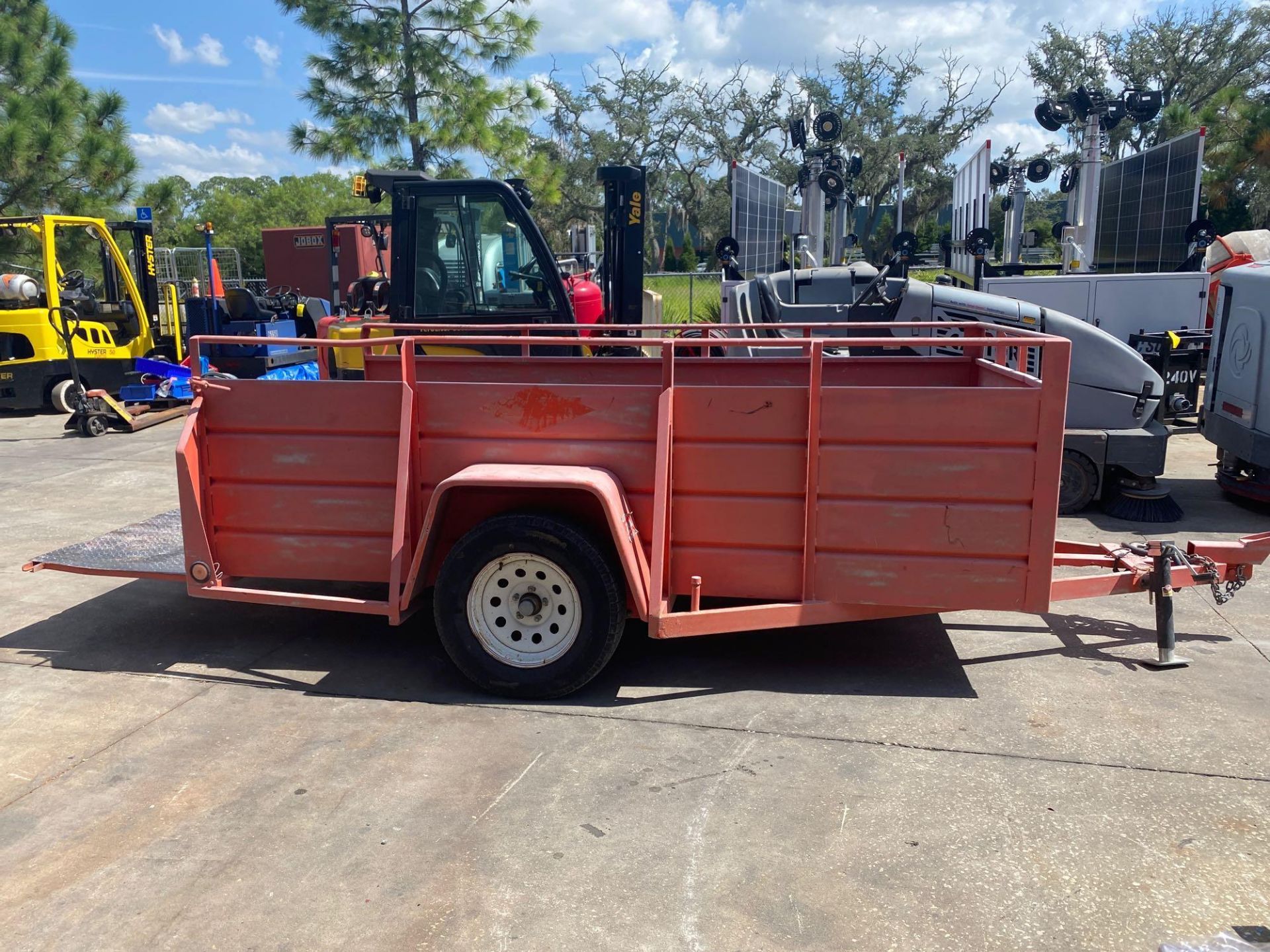 2010 UTILITY TRAILER, SINGLE AXLE, 6' X 14', BILL OF SALE ONLY