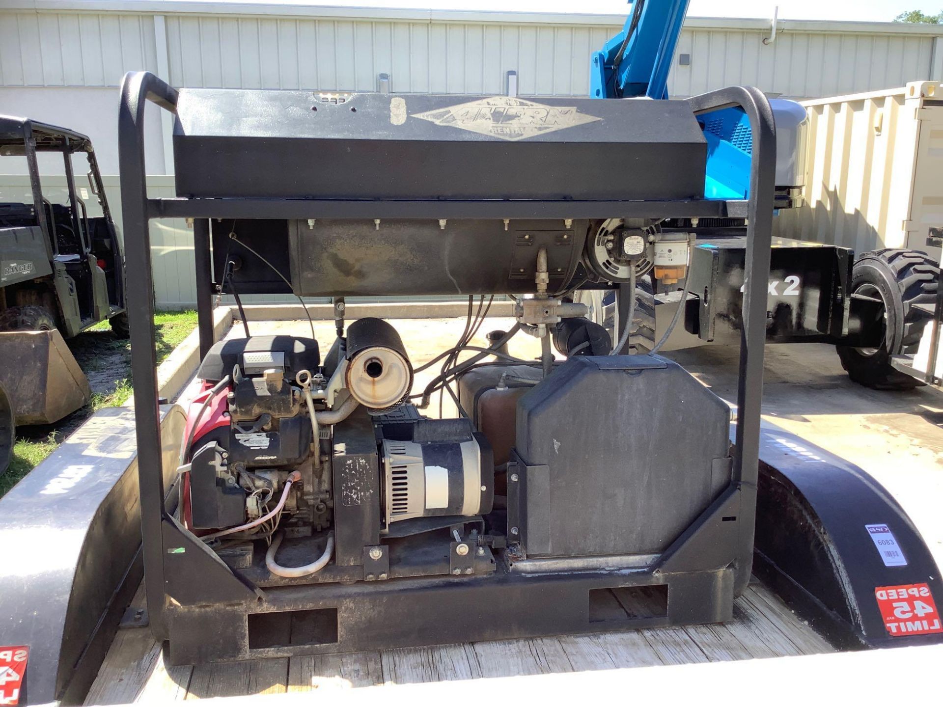 TRAILER MOUNTED HEATED PRESSURE WASHER SYSTEM, DUAL AXLE TRAILER, STORAGE BOX, BILL OF SALE ONLY, RU - Image 11 of 17