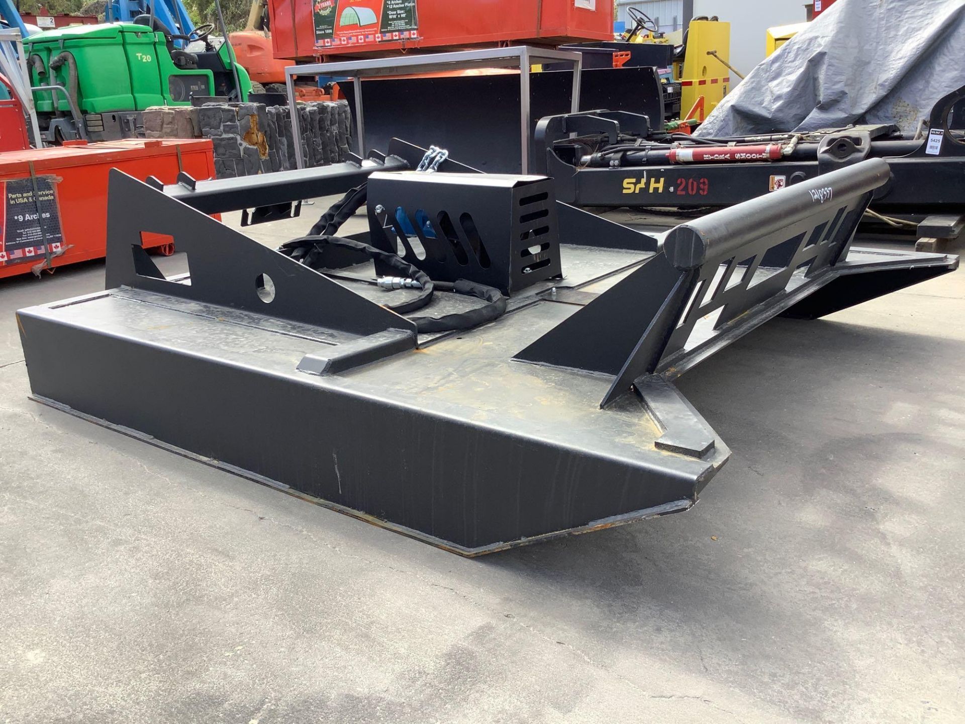 UNUSED MOWER ATTACHMENT FOR SKID STEER APPROX 70” W X 77” L - Image 2 of 8