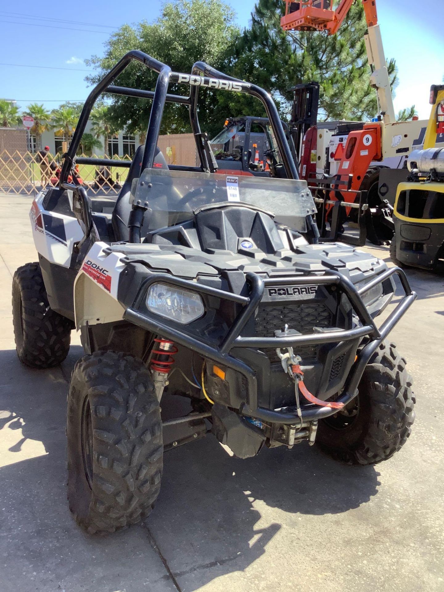 2014 POLARIS SPORTSMAN ACE WHITE LIGHTNING ATV MODEL A14BH33AJ , GAS POWERED, 4WD, RUNS AND OPERATES - Image 7 of 12