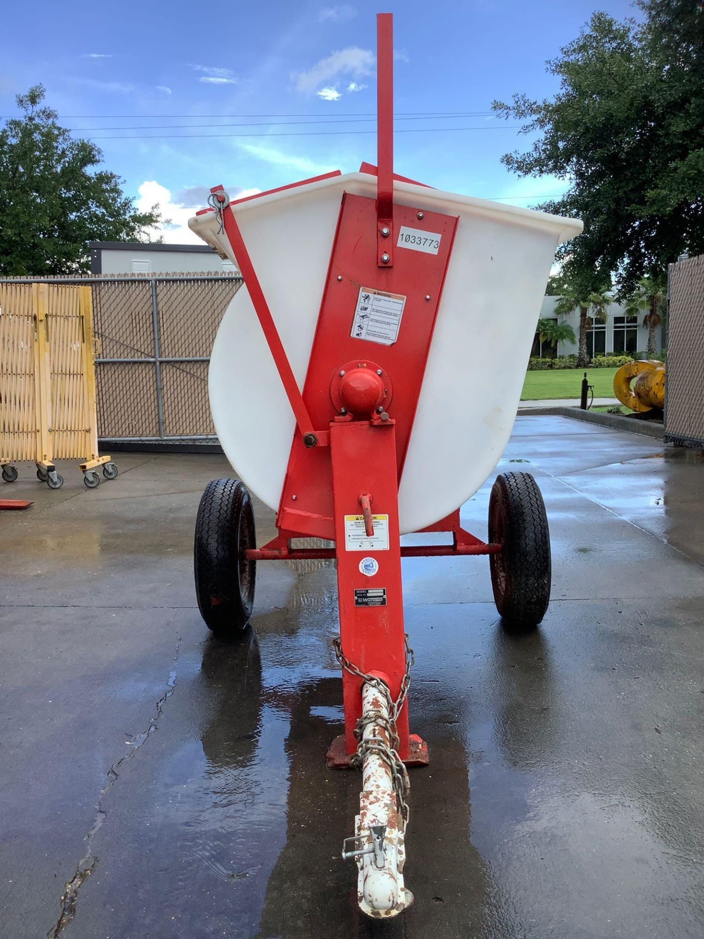 MQ MULTIQUIP WHITEMAN POLY DRUM MORTAR MIXER MODEL WM90PH3, TRAILER MOUNTED, ELECTRIC, HONDA GX240 E - Image 9 of 13