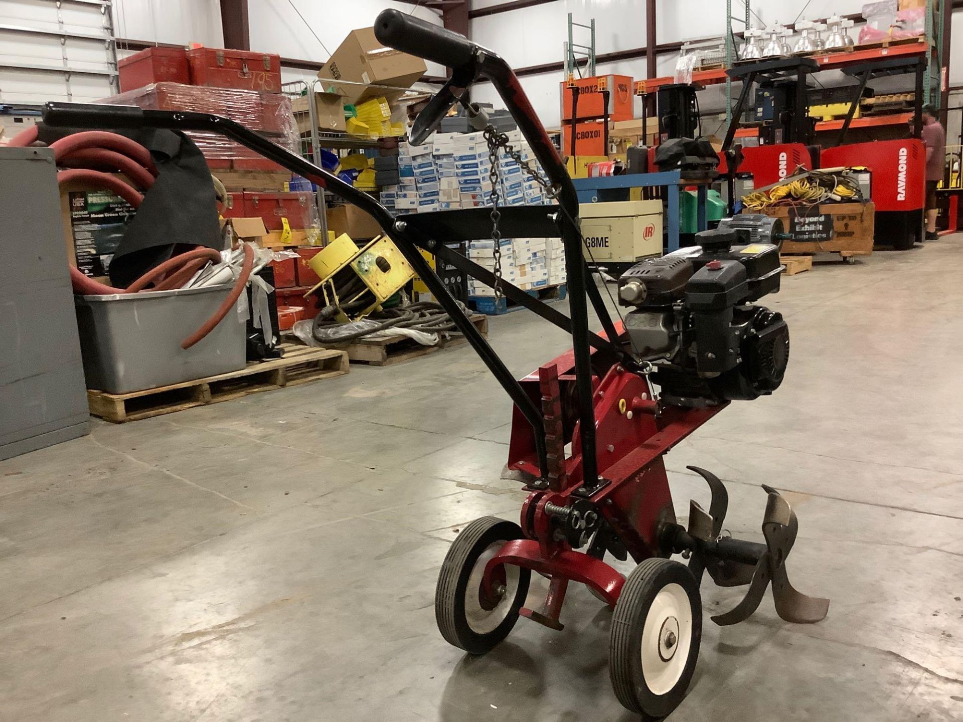 MERRY TILLER FORWARD ROTATING MID-TINE TILLER, GAS POWERED, RUNS & OPERATES - Image 4 of 7