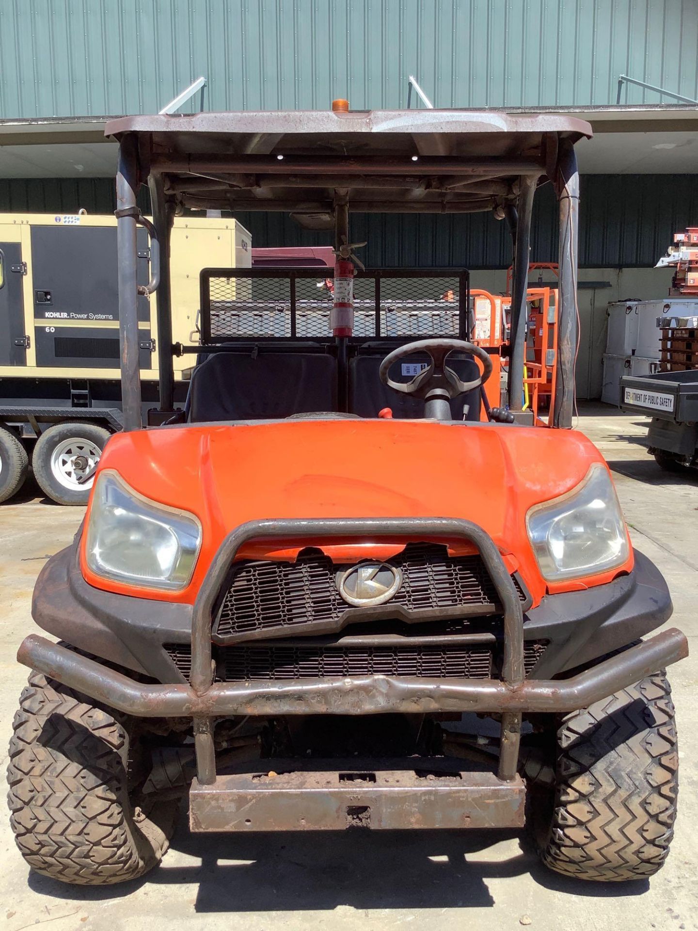 2016 KUBOTA UTV MODEL RTV-X1140, DIESEL, KUBOTA ENGINE, CREW CAB, HYDRAULIC DUMP BED, DAMAGED DURING - Image 8 of 13