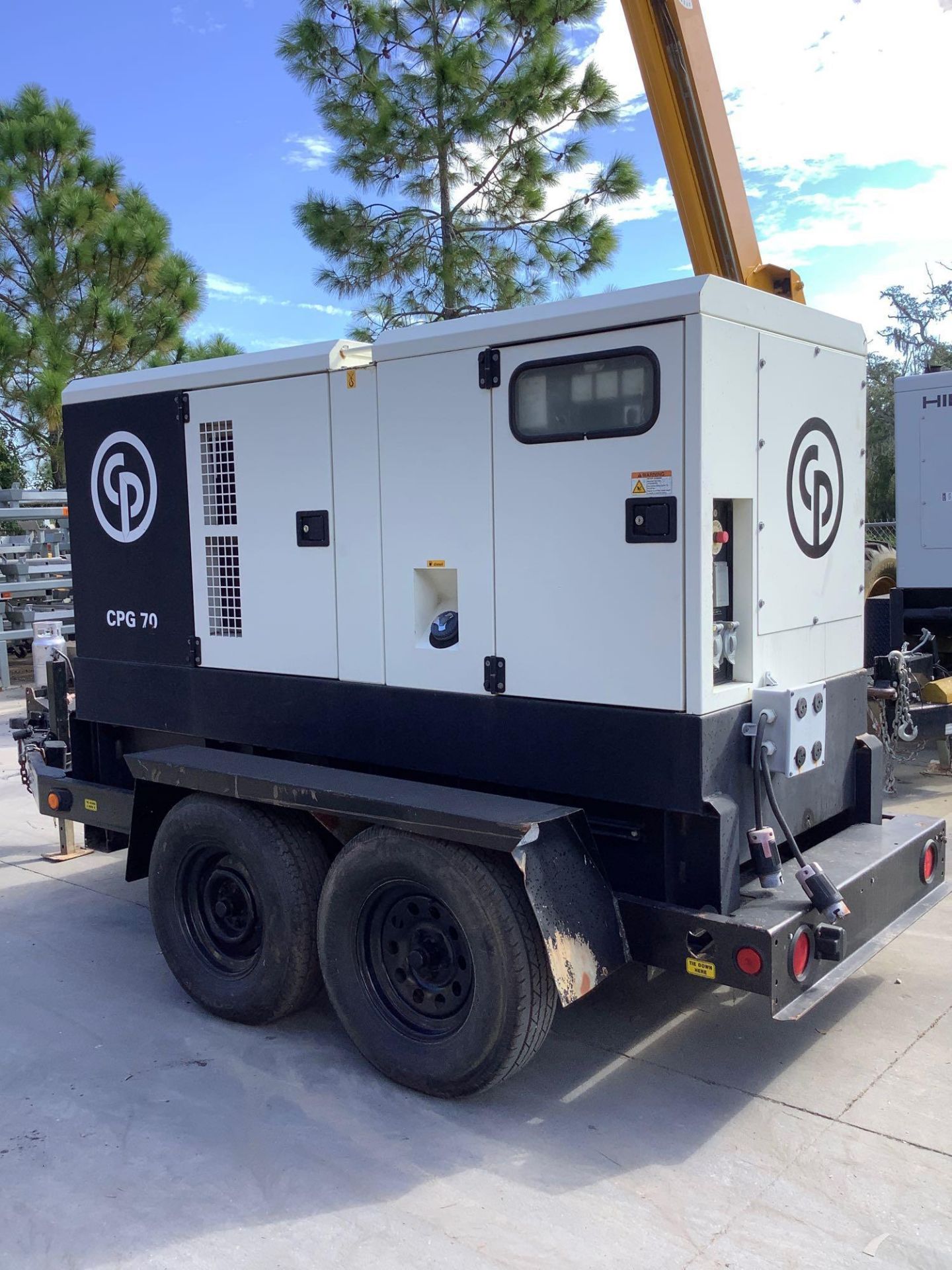 CPG 70 AC GENERATOR MODEL CPG 70 W/EB TRAILER, TRAILER MOUNTED, JOHN DEERE ENGINE, DIESEL, APPROX MA - Image 9 of 22