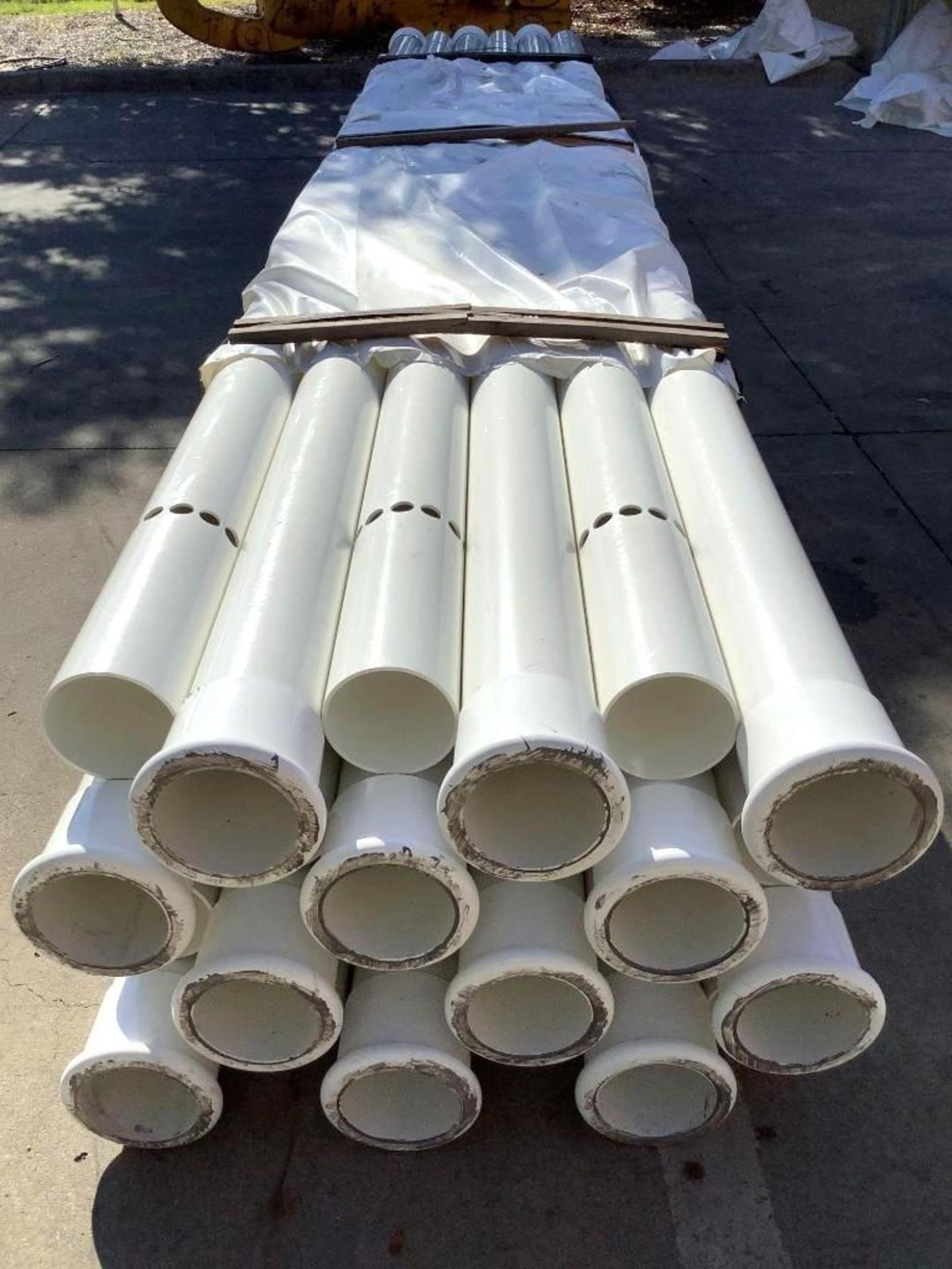 ( 24 ) PVC TUBING, APPROX 6” SCHEDULE 40 PIPE x 234” LONG
