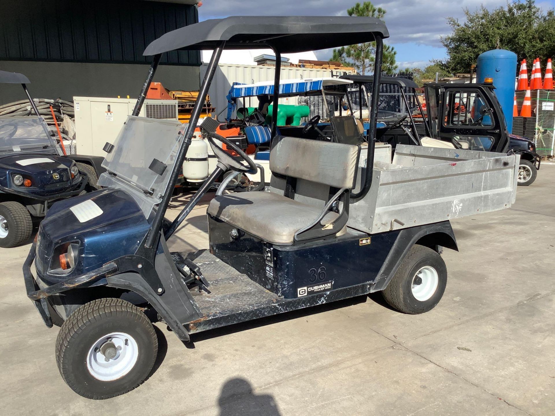 2016 CUSHMAN TEXTRON GOLF CART MODEL CSH HAUL 1200 G, GAS POWERED, KAWASAKI ENGINE, MANUAL DUMP BED, - Image 10 of 15