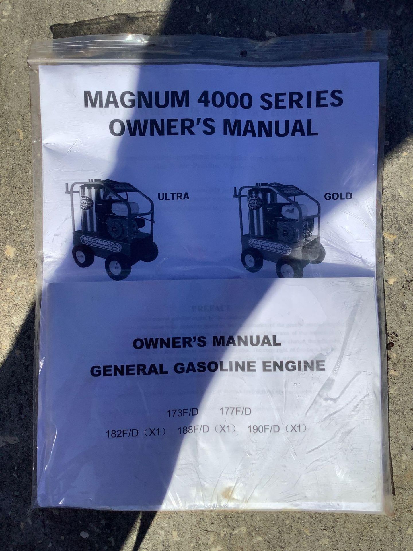 UNUSED 2021 MAGNUM 4000 SERIES GOLD HOT WATER PRESSURE WASHER,DIESEL GAS POWER, ELECTRIC START, APPR - Image 14 of 14