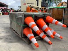 250 UNUSED PVC SAFETY TRAFFIC HIGHWAY CONES APPROX 28IN