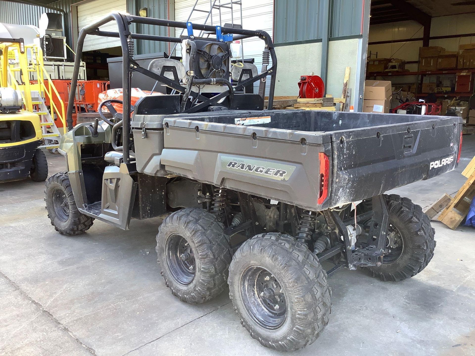 2011 POLARIS 6x6 RANGER 700, GAS POWERED, AWD, AUTOMATIC DUMP BED, STORAGE BOX APPROX 5FT LONG, HITC - Image 8 of 23
