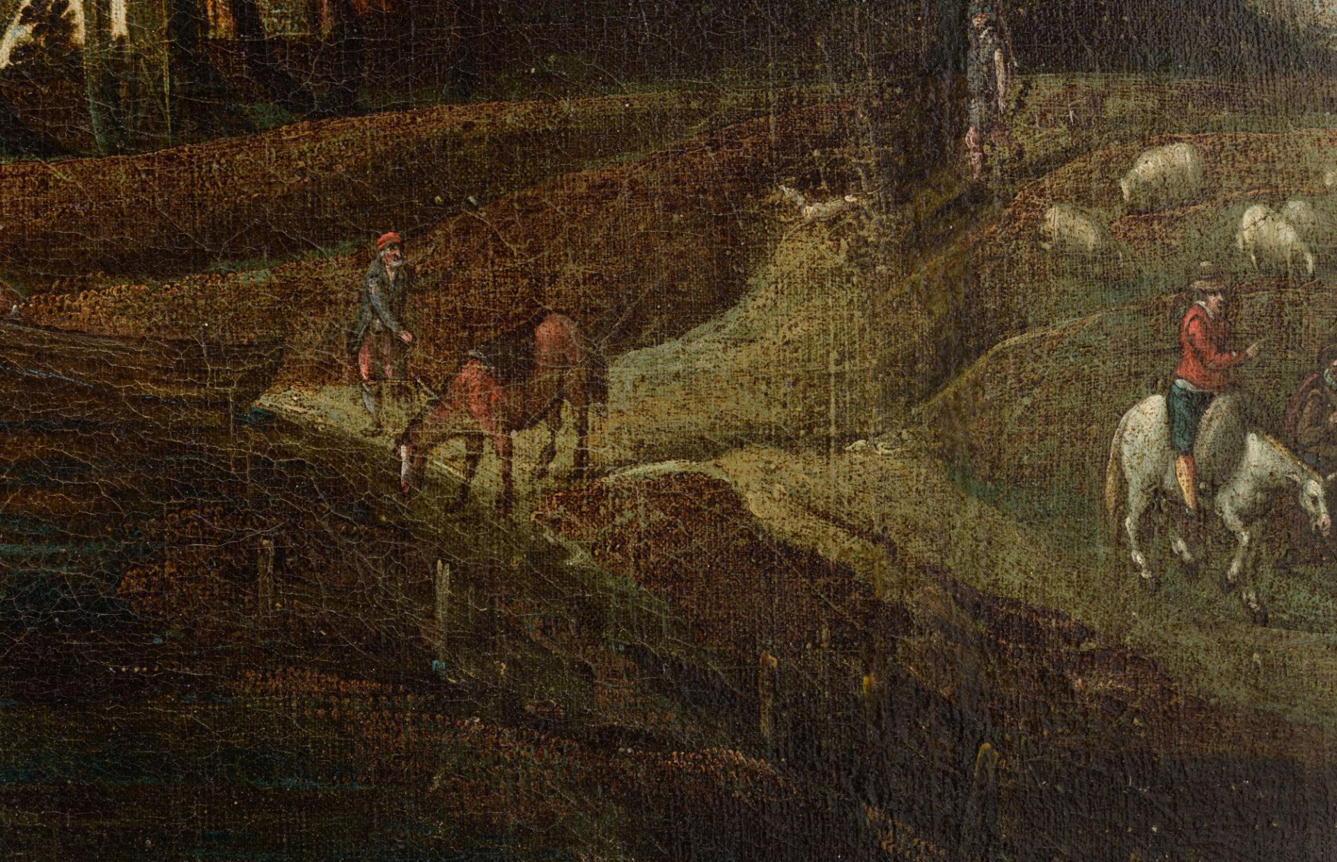 No visible signature, Cephalus and Procris in a landscape, the Southern Netherlands, late 16thC - ea - Image 8 of 11